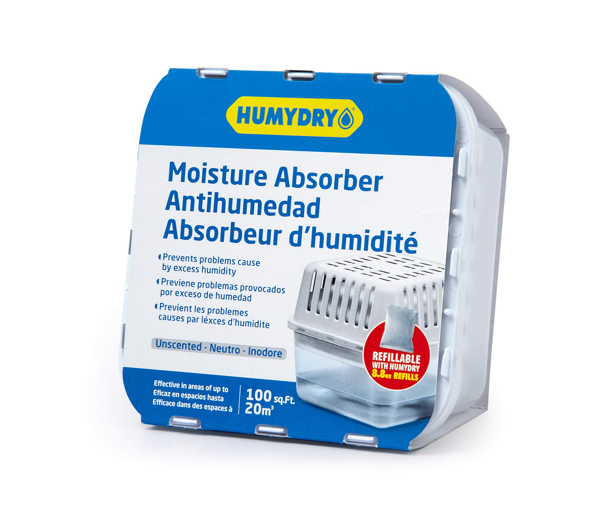 Humydry Moisture Absorber Compact 8.8oz Device Unscented