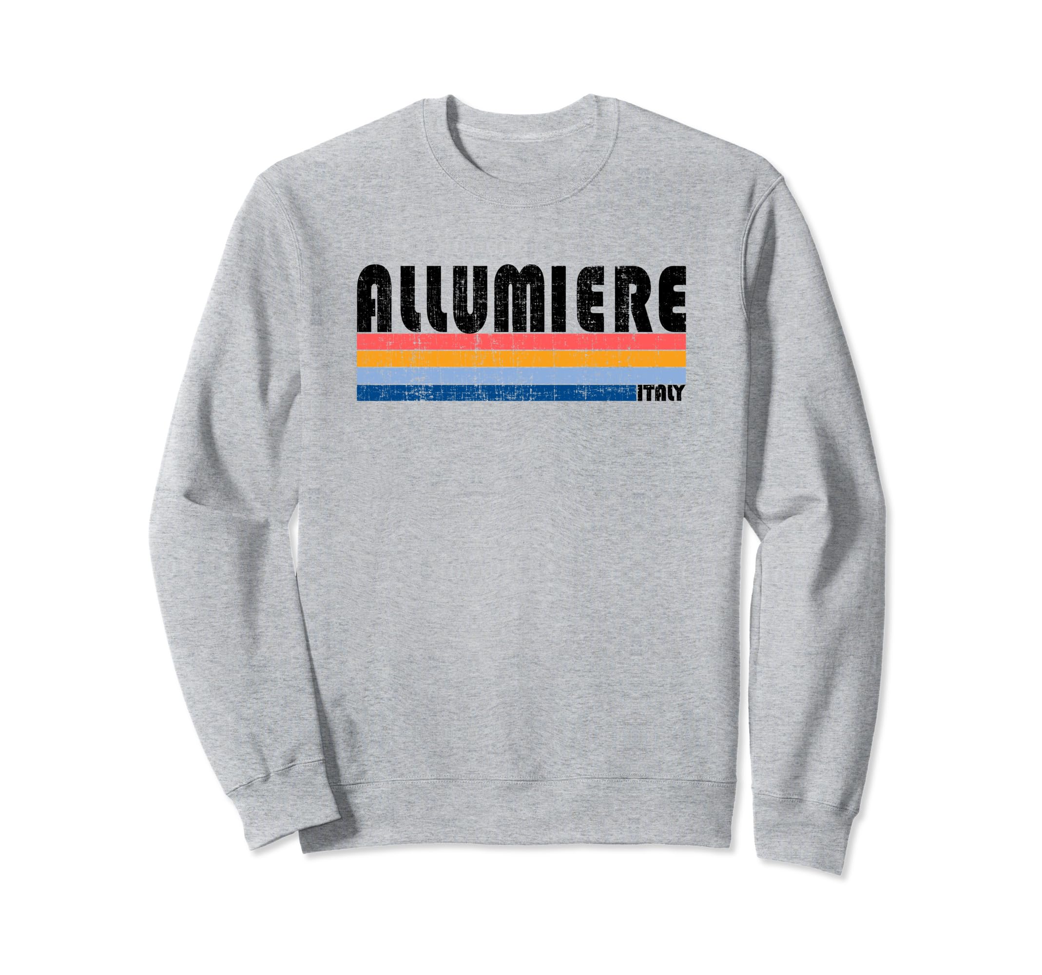 Allumiere, Italy Retro 70s 80s Style Sweatshirt