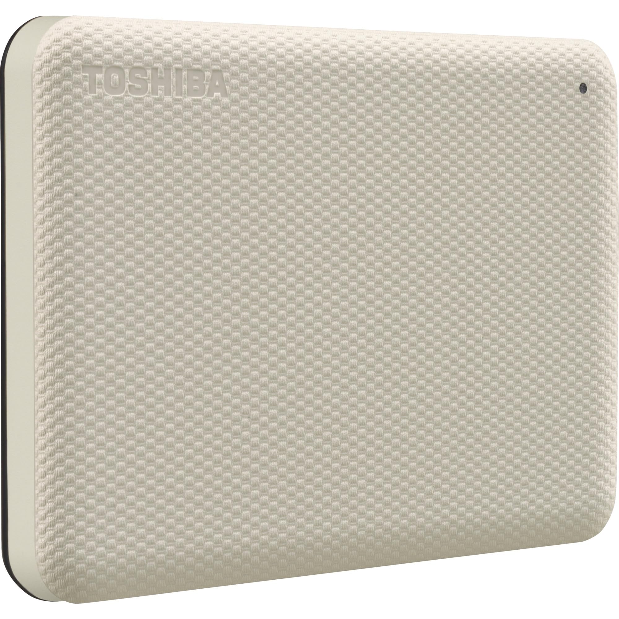 Toshiba Canvio Advance 2TB Portable External Hard Drive USB 3.2 Gen1, White - HDTCA20EW3AA