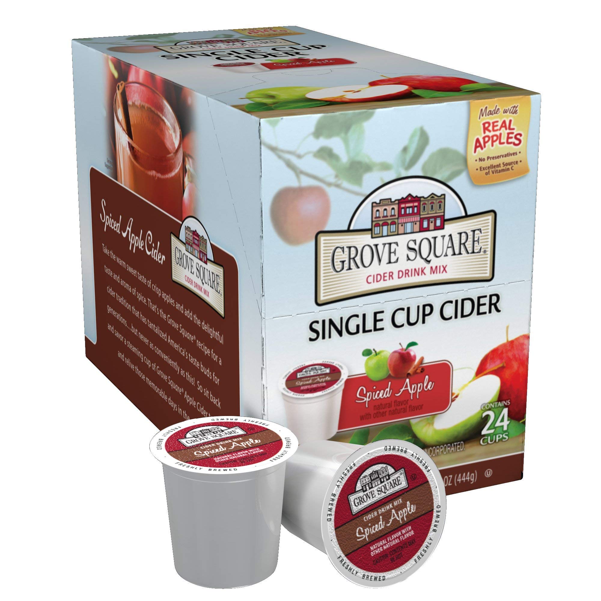 Grove SquareCider Pods, Variety Pack, Single Serve (Pack of 24) (Packaging May Vary)