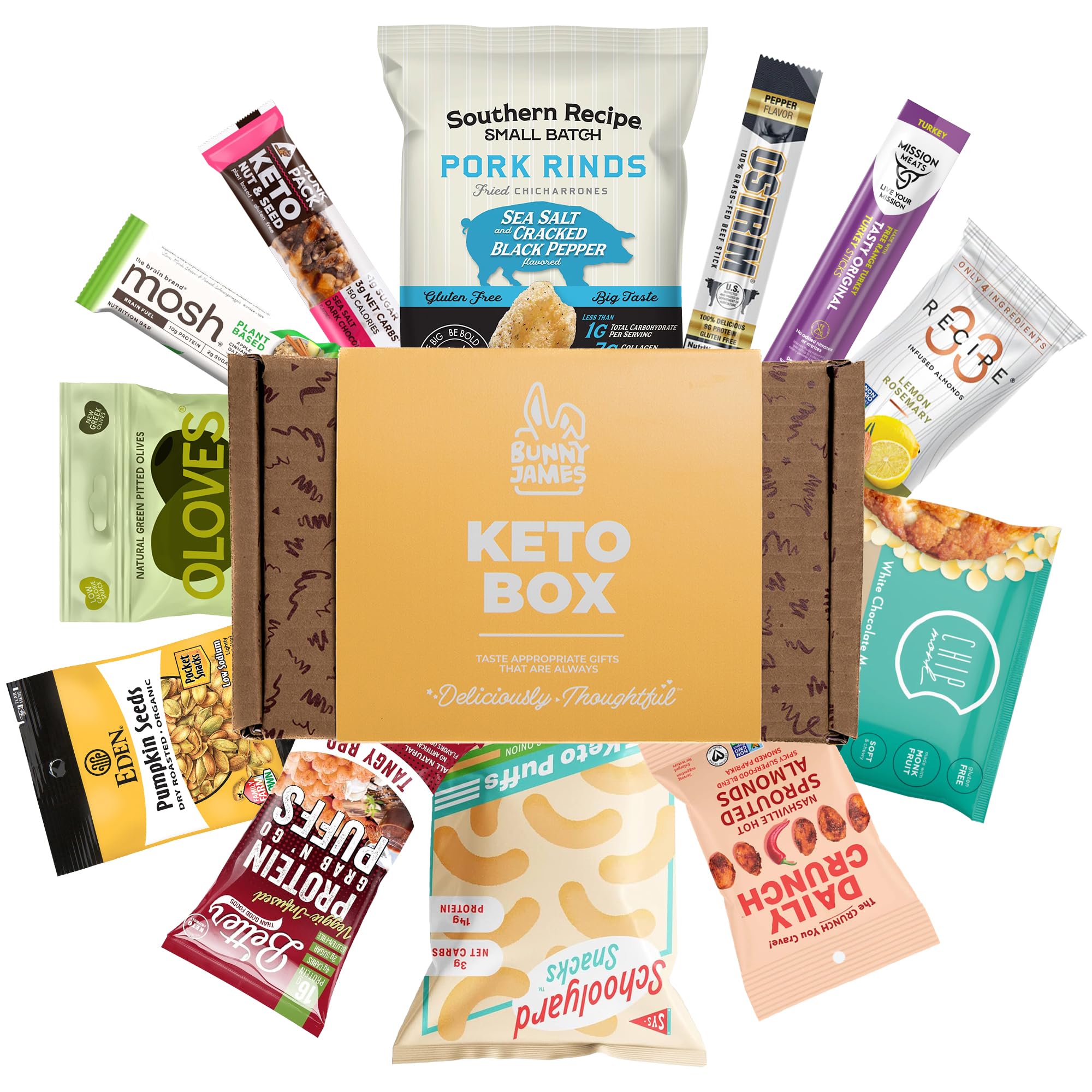 KETO Snack Box: Keto Sampler Snacks and Treats - Low Carb (5G or less) Low Sugar, High Fat Keto Friendly Snacks- Great Keto Care Package