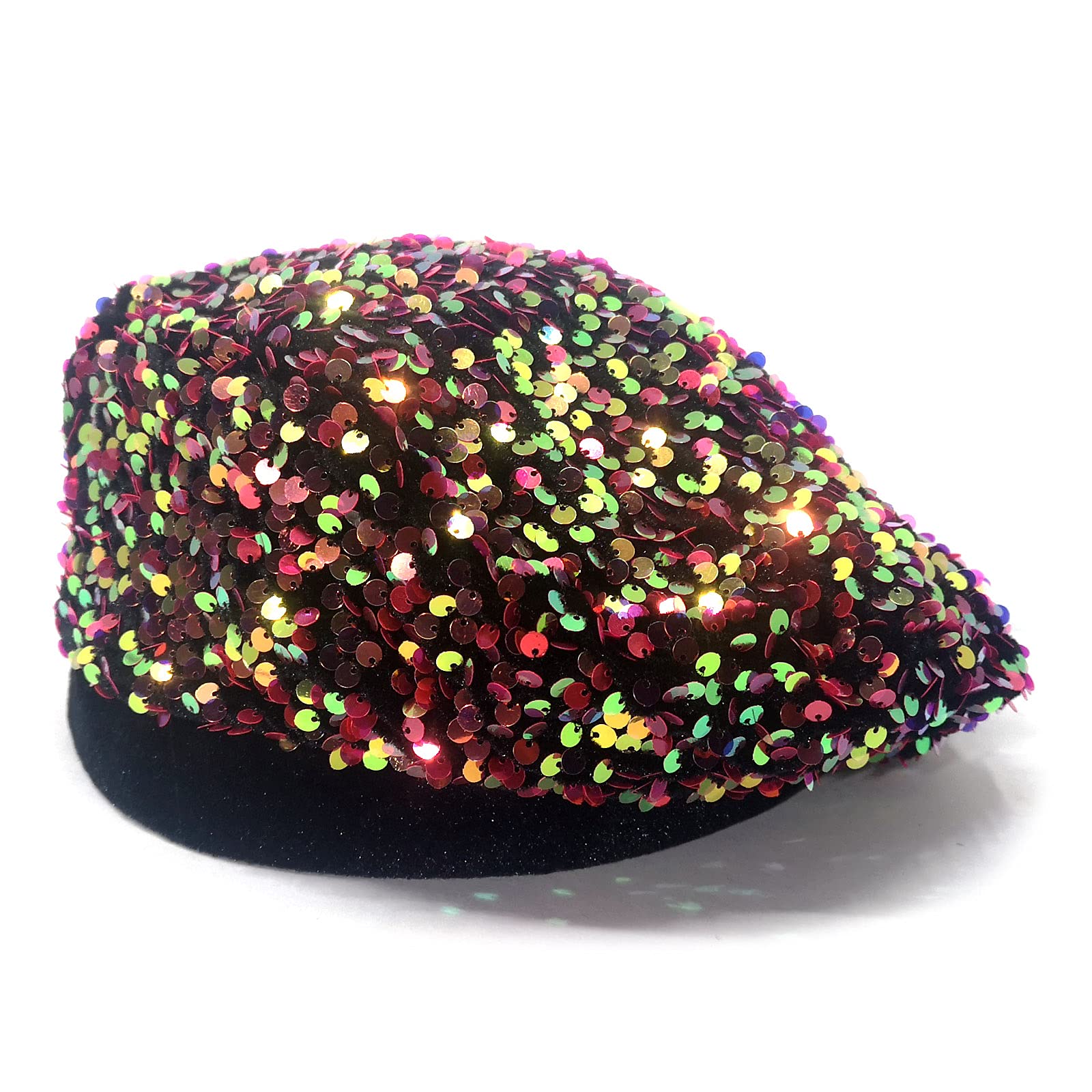 Bling Beret Hats for Women Sequin Paris Artist Cap Fashionable Ladies Sparkle Shining French Style Beanie Beret