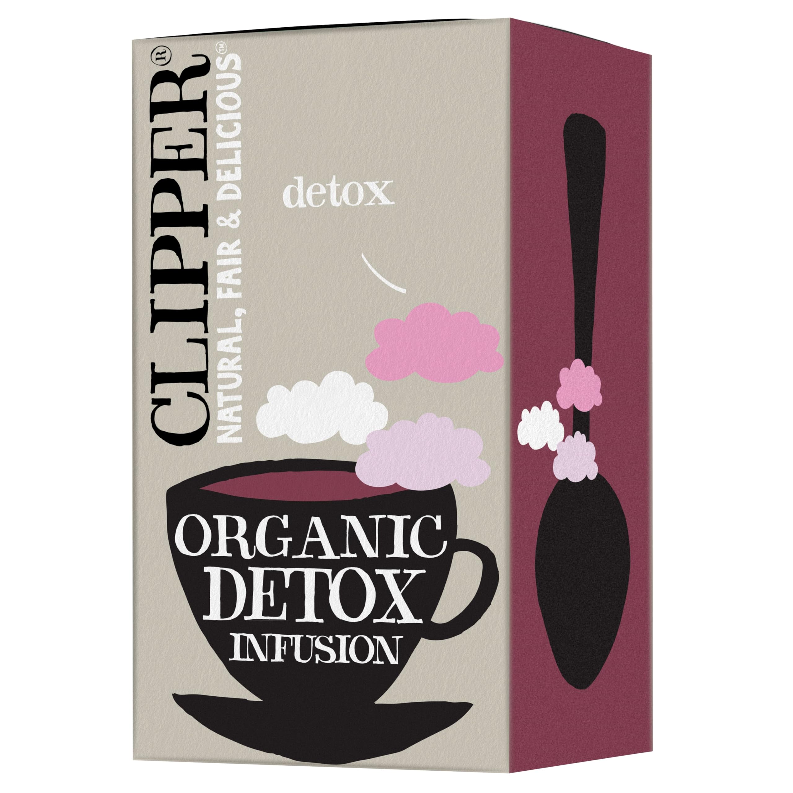 Clipper Tea Organic Herbal Detox Tea - Organic, Caffeine Free British Tea, 20 Unbleached Tea Bags