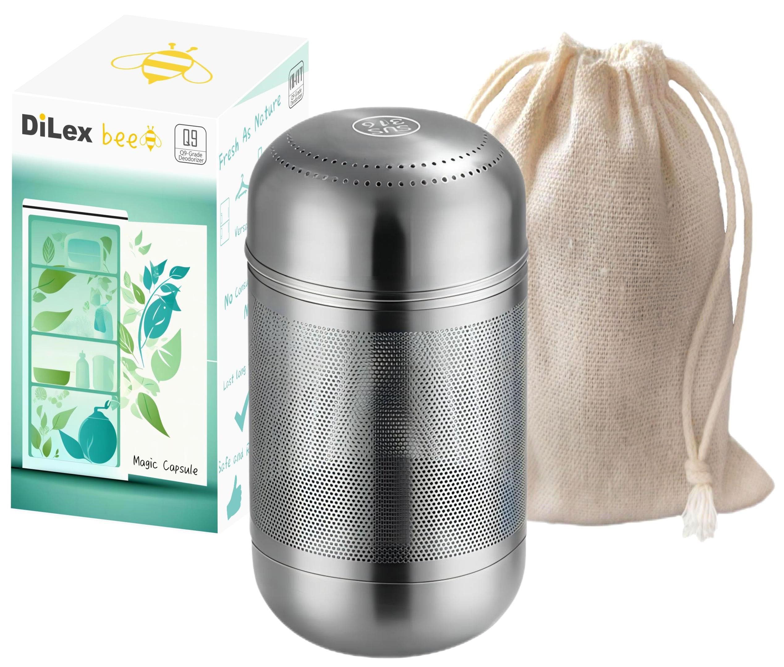 Magic Capsule-2024 NEW Upgrade-Refrigerator Deodorizer, Lasts for 10 Years, Odor Eliminator, Fridge Deodorizer, Beats Baking Soda and Bamboo Charcoal Air Purifying Bags