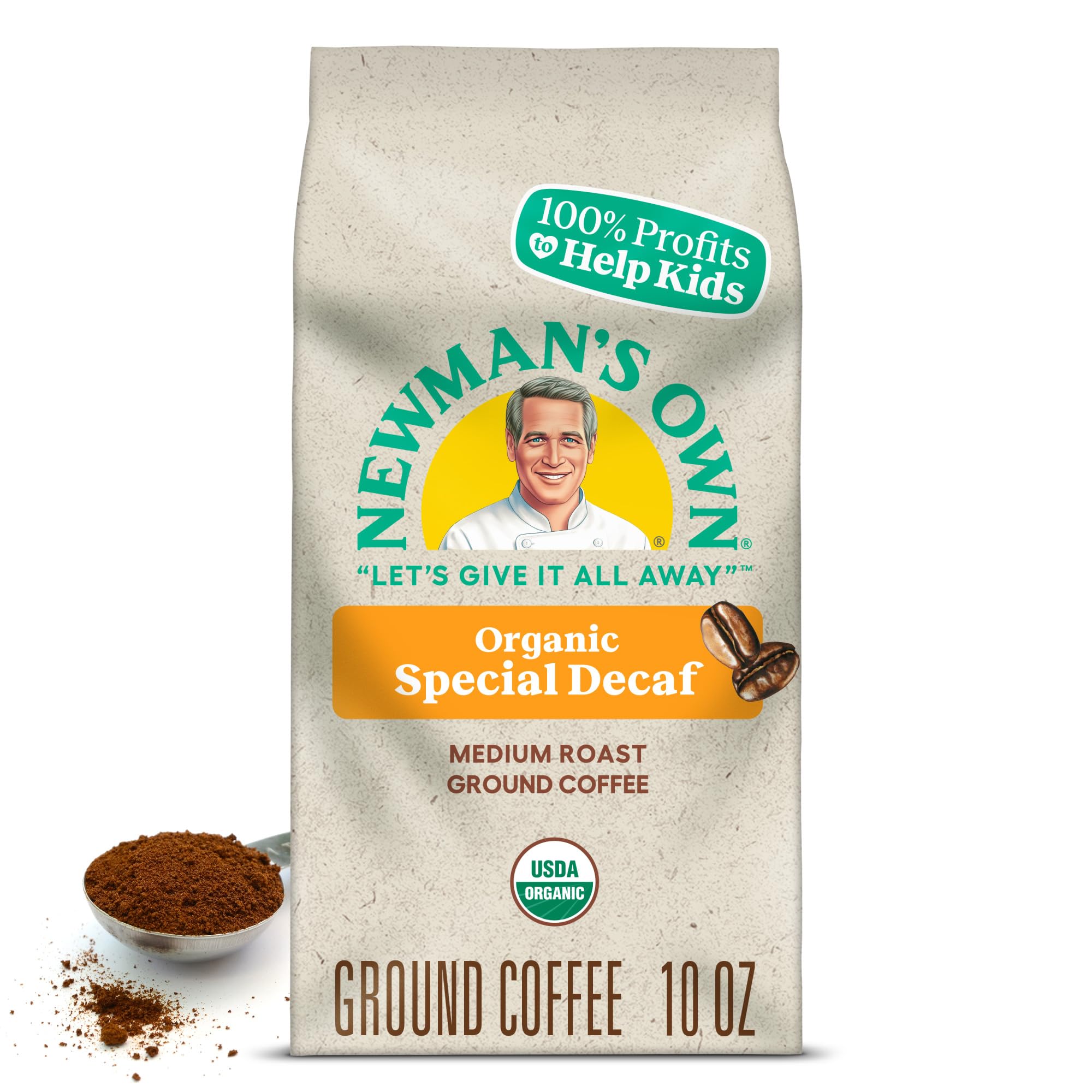 Newman's OwnOrganics Newman's Special Blend, Ground Coffee, Medium Roast, Bagged 10 oz