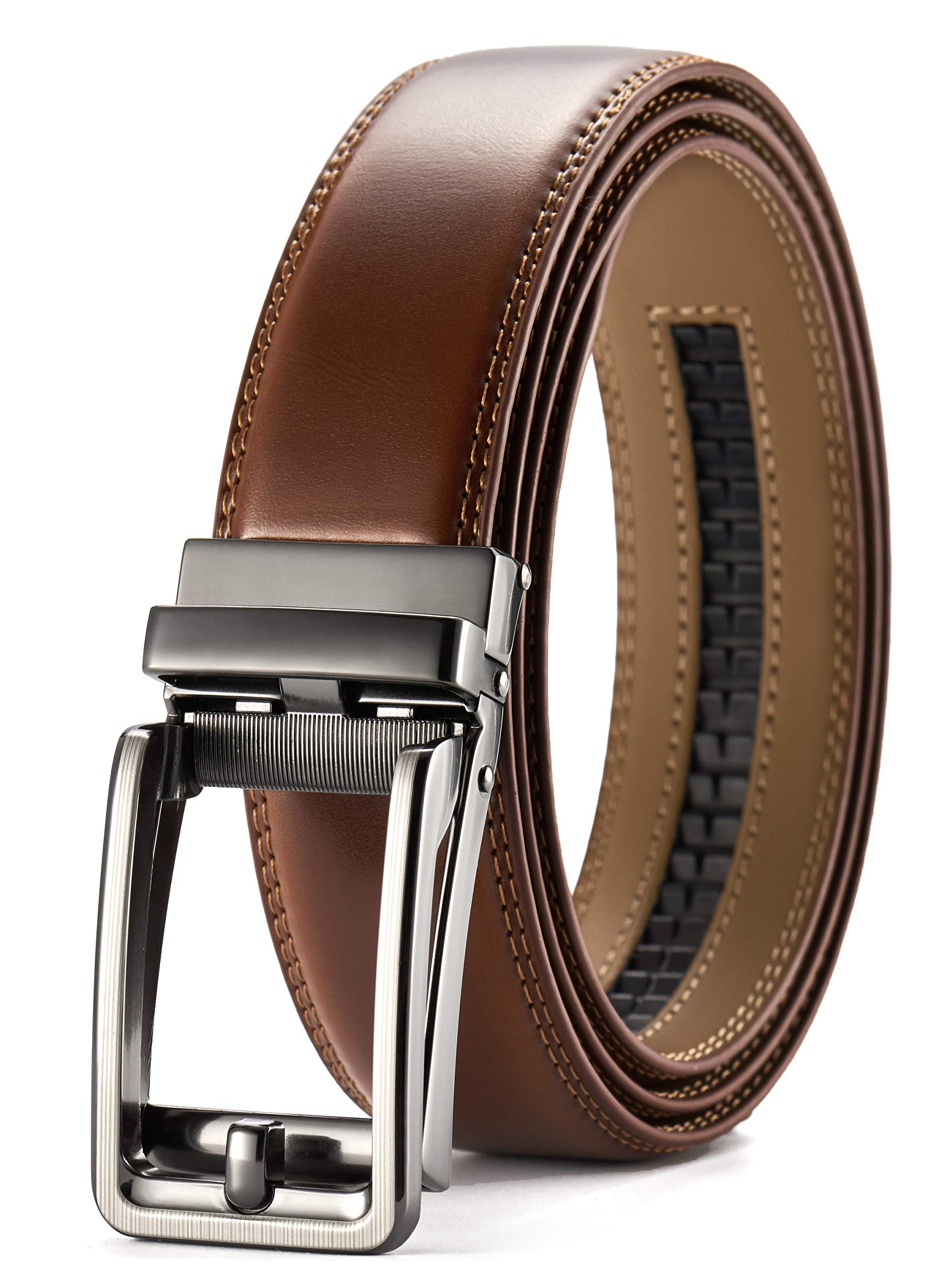 CHAOREN Ratchet Belt - Mens Dress Belt 1 3/8" Comfort Click - Perfect Companion to Men's Oxfords