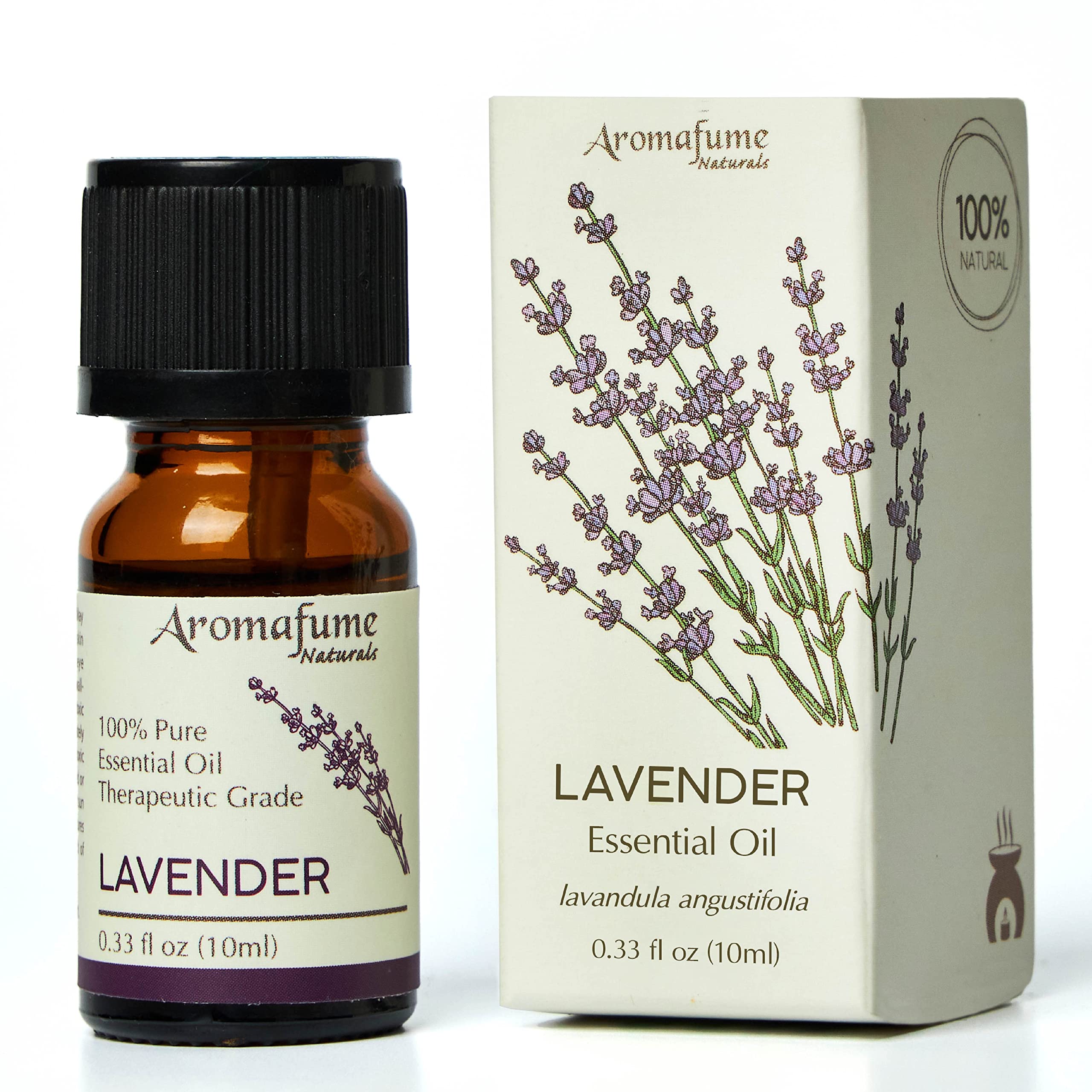 AromafumeLavender Essential Oil - 100% Natural, Therapeutic Grade Essential Oil - Pure, Calming Aromatherapy Oil for Diffusers, and to Aid Sleep - Gifts for Her - 10ml