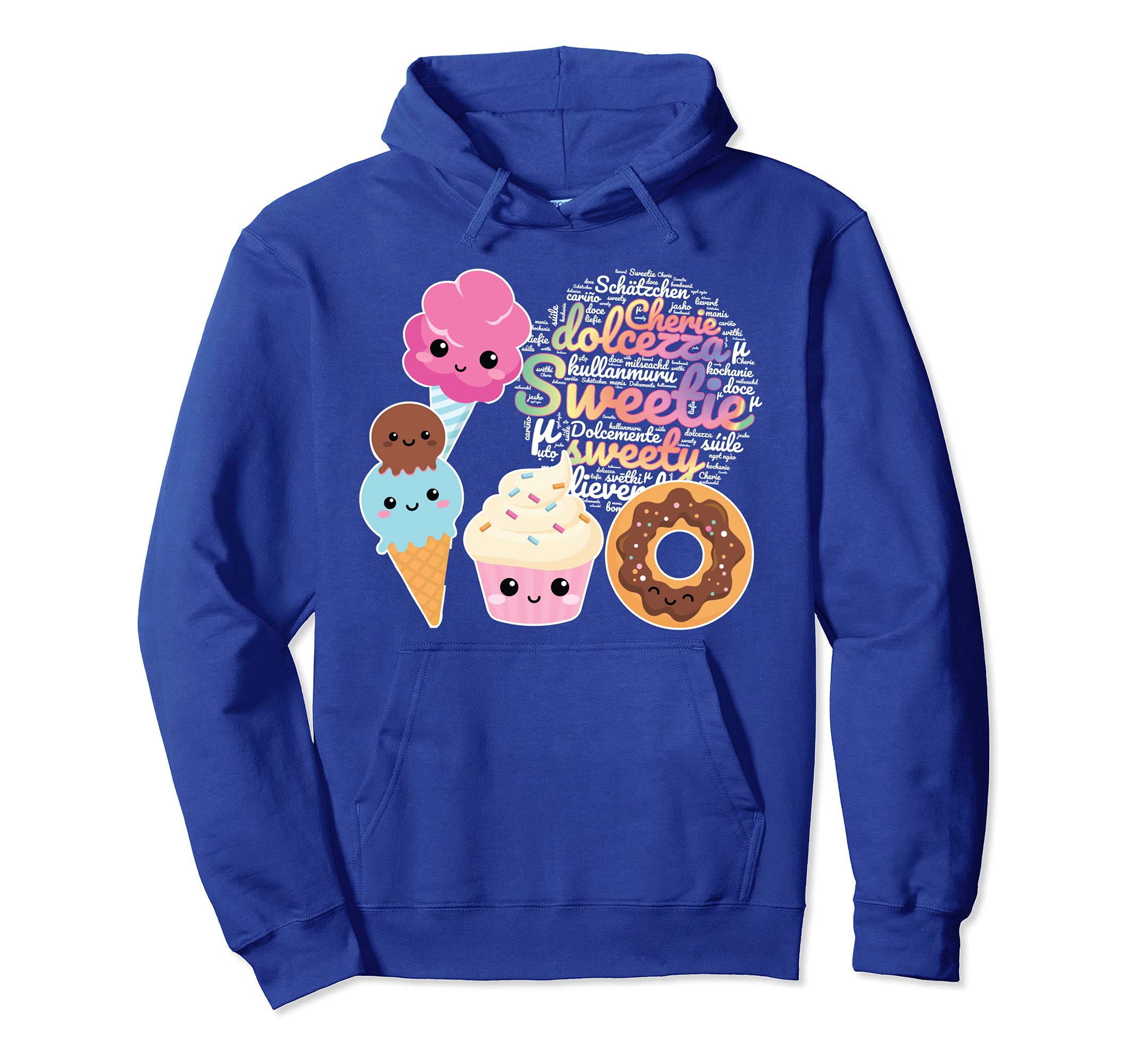 Sweetie Kawaii Sweets and Candy Happy Sweet Tooth Pullover Hoodie