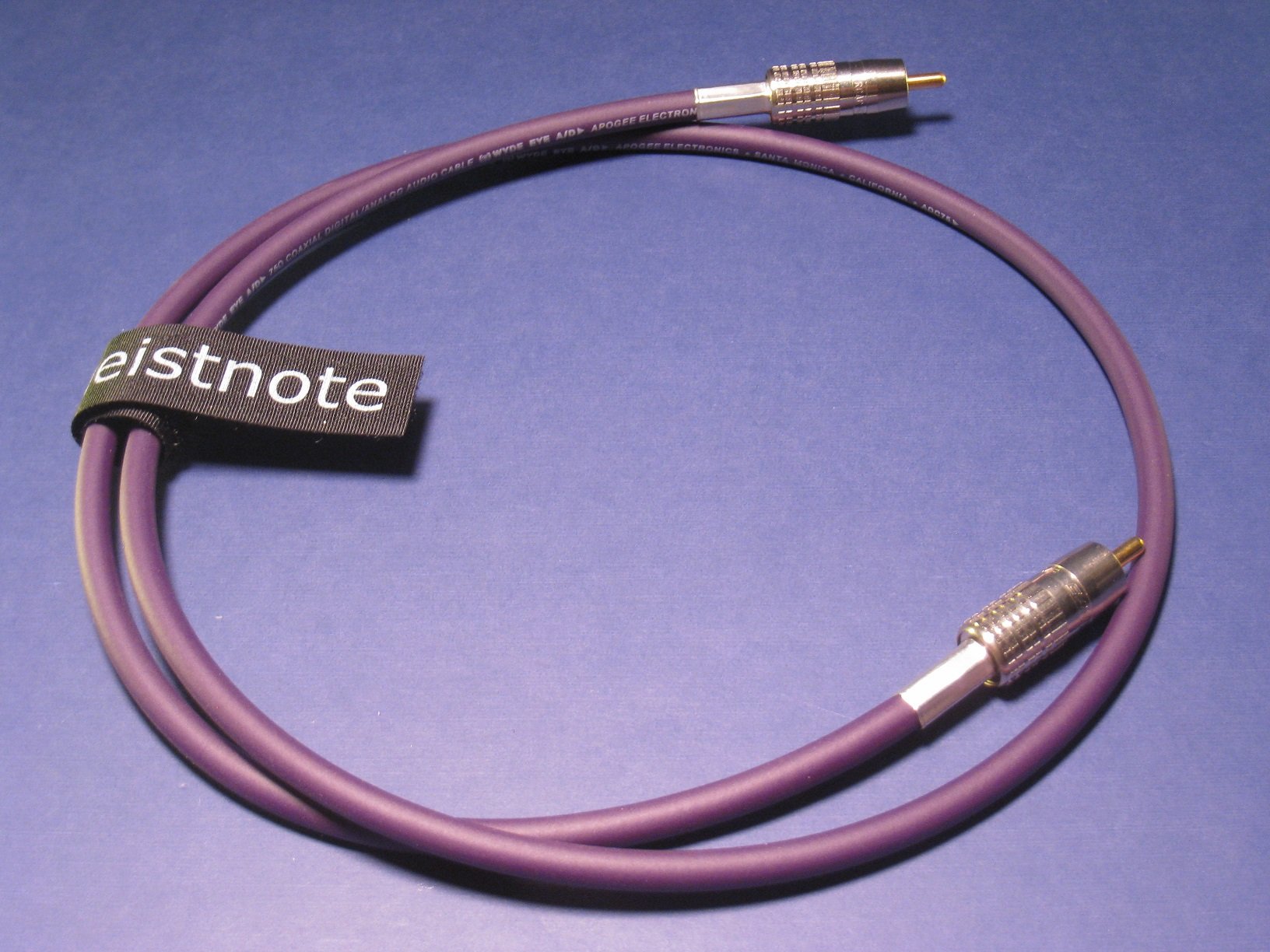 Geistnote's Apogee Wyde Eye 75Ω S/PDIF (RCA) Cable ~ WE-RR (1.0m)