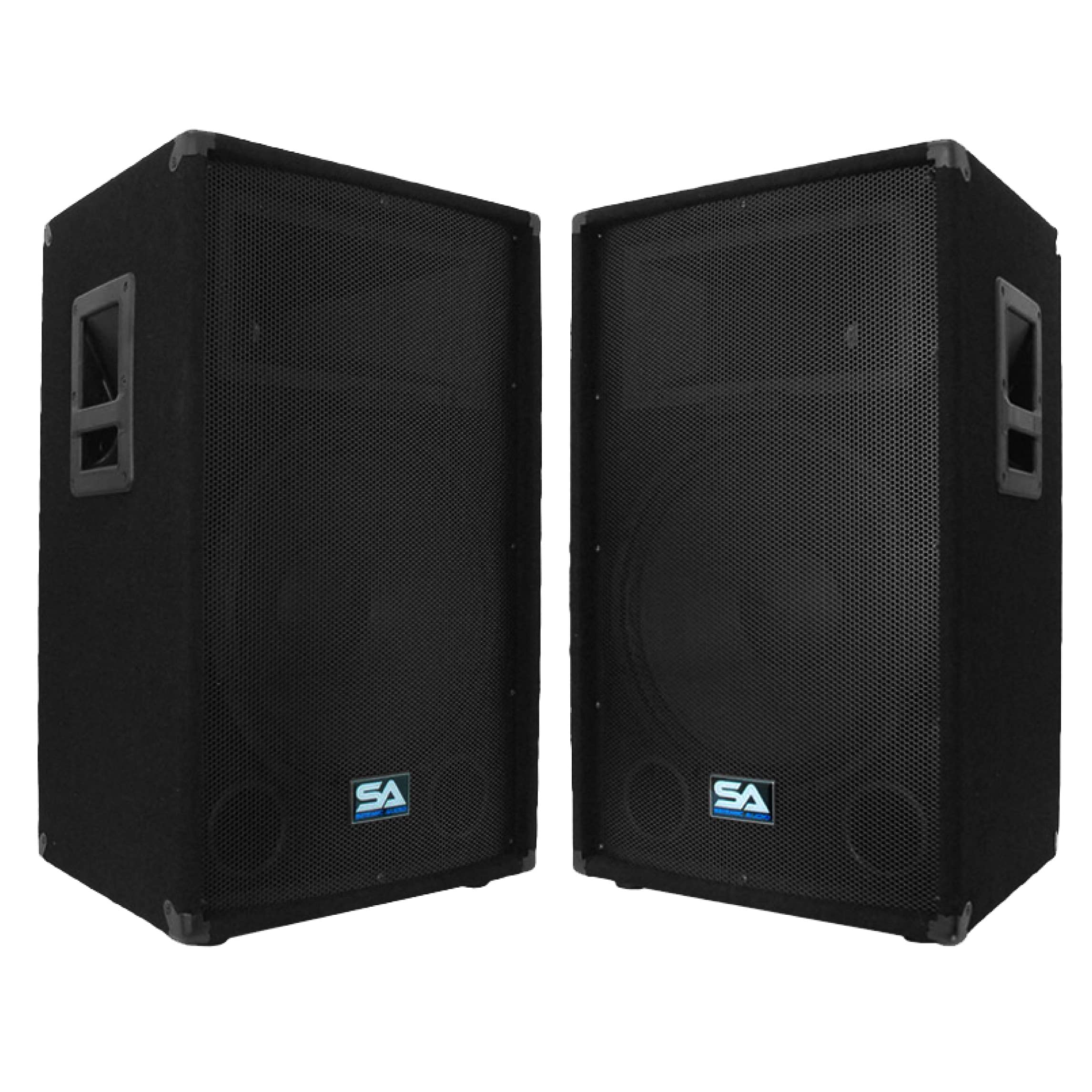 Seismic Audio Speakers Pair of 15” Speakers, PA/DJ Speakers, PRO Audio, 700 Watts Speakers