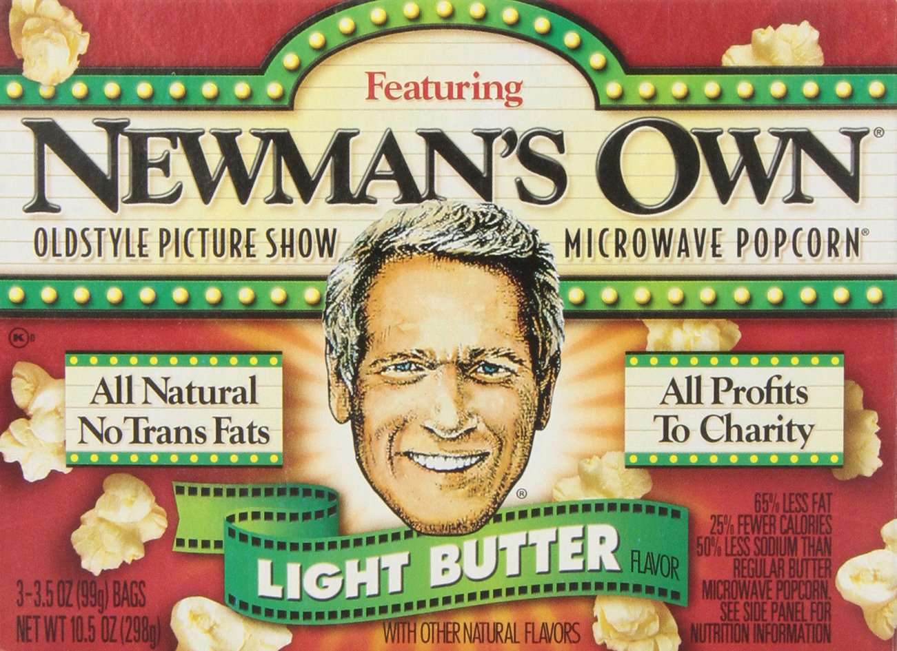 Newman's Own Microwave Popcorn, Touch of Butter, 3 Count