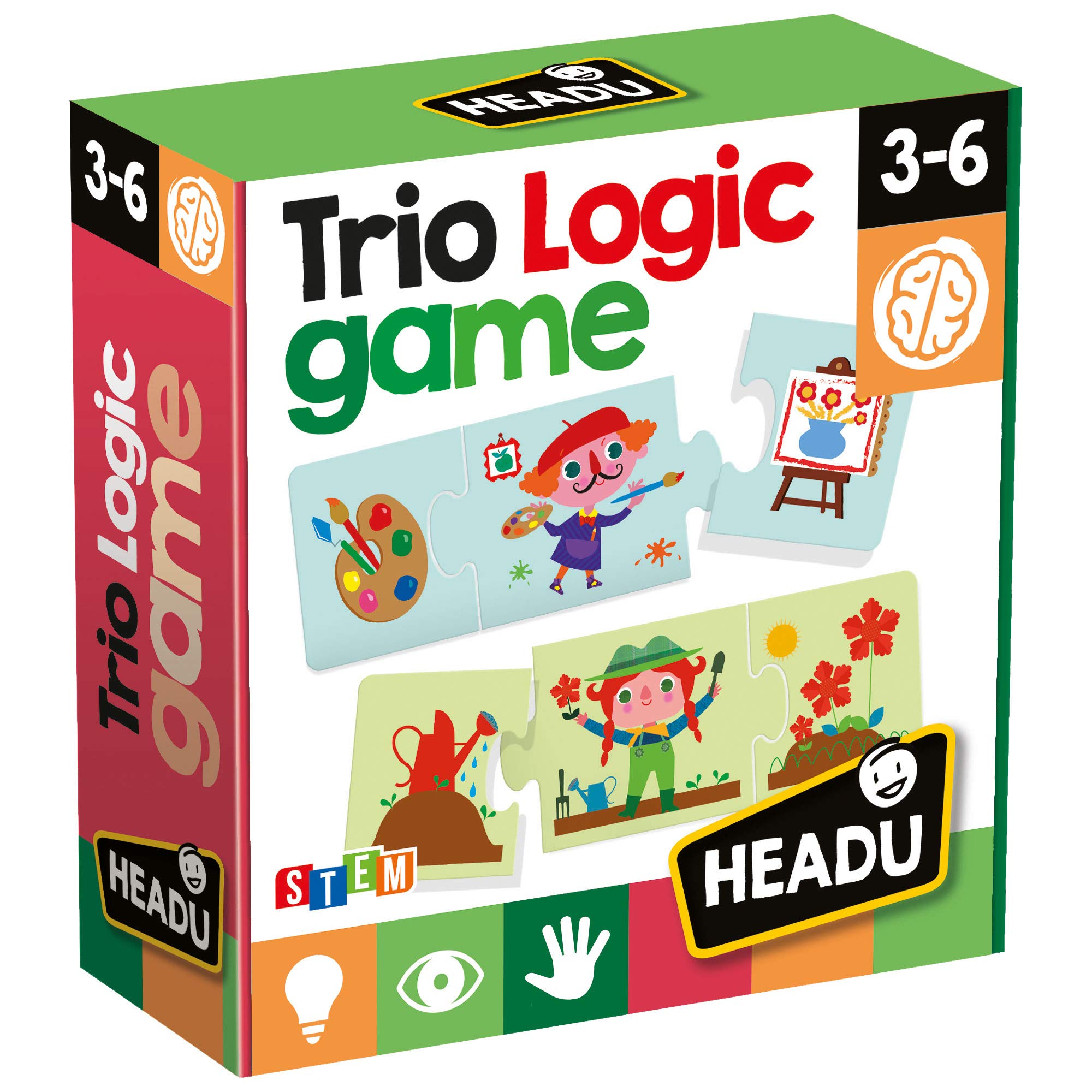 HeaduTrio Logic Game - match professions with the correct tools | Educational Games & Puzzles | Ages 3-6 years