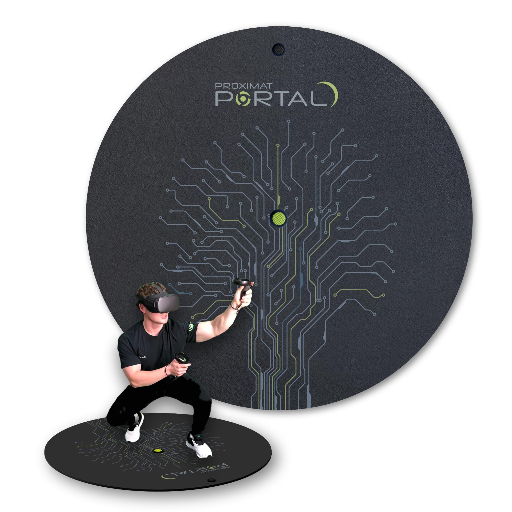 ProxiMat VR Mat - Metaverse Portal 42 - X-Large Mat for Virtual Reality - Play with Both Feet on The Mat