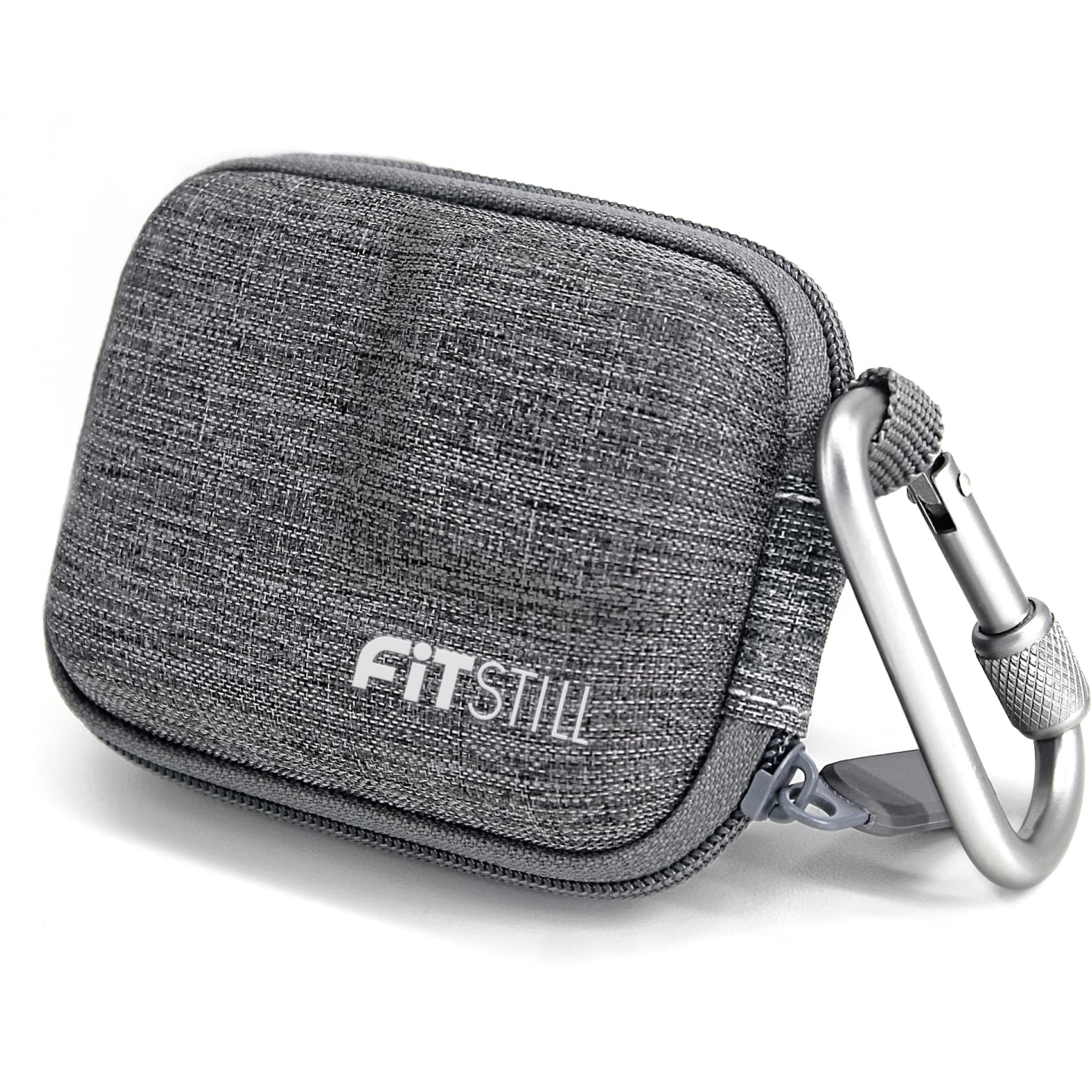 FiTSTILL Grey Weaving Mini Carrying Bag Case for Go Pro Hero 13/12/11/10/9/8/7/(2018)/6/5 Black,Hard Shell Travel Storage Case for DJI Osmo Action 2,AKASO,Campark,YI Action Camera and More