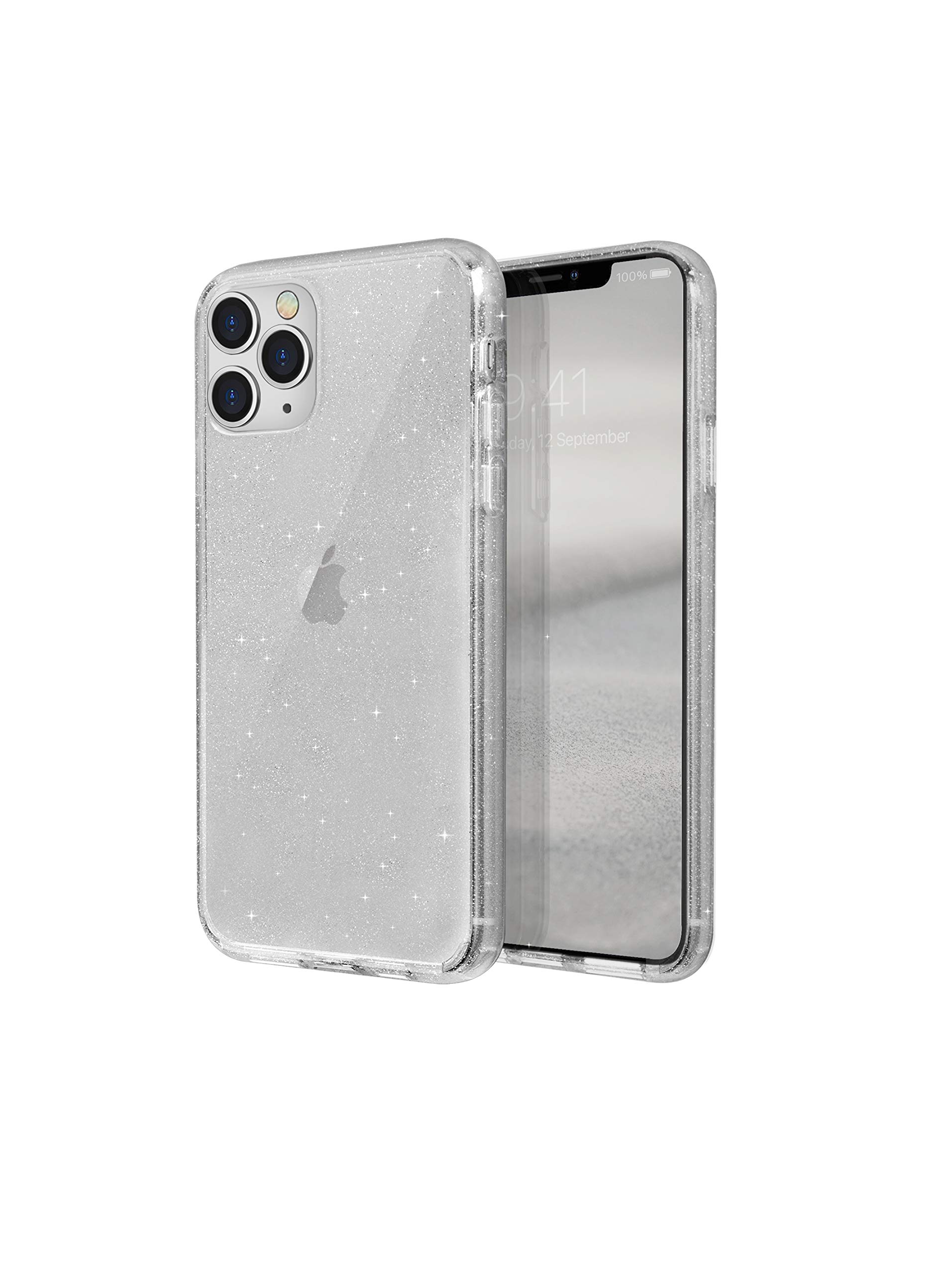 Muvtech Lifepro Tinsel Series Back Cover Case Compatible with iPhone 11 Pro - 5.8 Inches - Clear