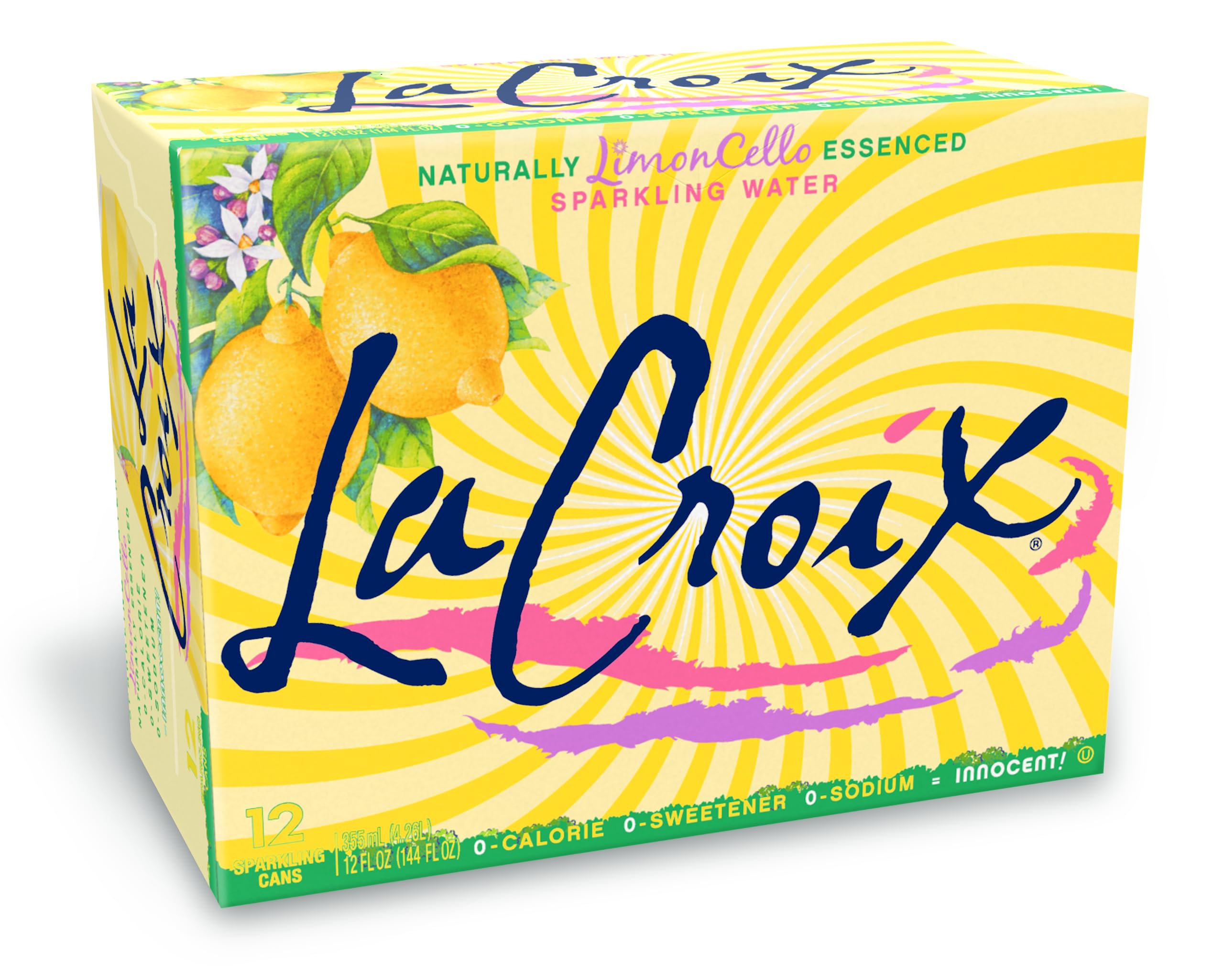 LaCroixSparkling Water, LimonCello, 12 Fl Oz (pack of 12)