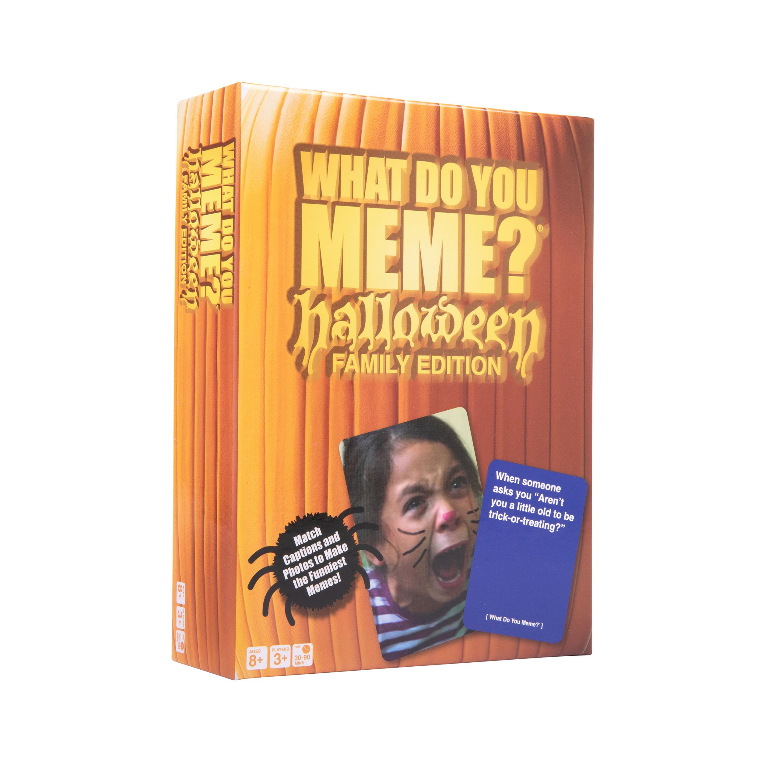 WHAT DO YOU MEME? Halloween Family Edition by Relatable, A Halloween Activity Expansion Pack, Halloween Party Game, Includes 30 Photo Cards and 90 Caption Cards, for Kids 8+