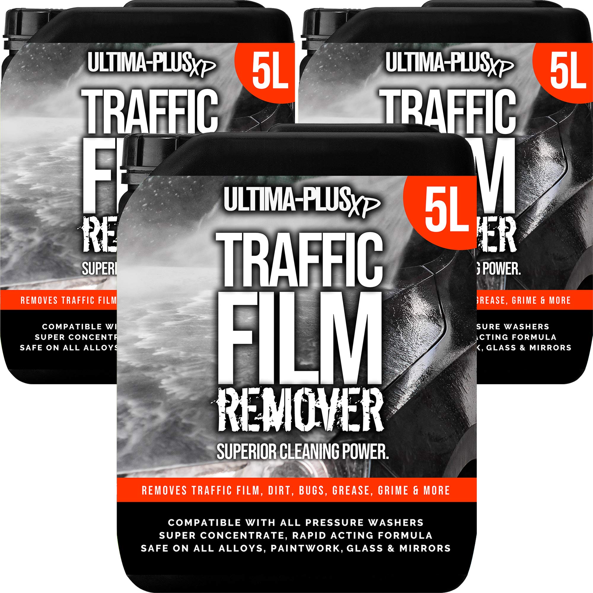 ULTIMA-PLUS XPTraffic Film Remover - TFR Cleaner Removes Dirt, Grease, Bugs and Grime - For Cars, Motorbikes, Truck, Vans & More (15 Litres)