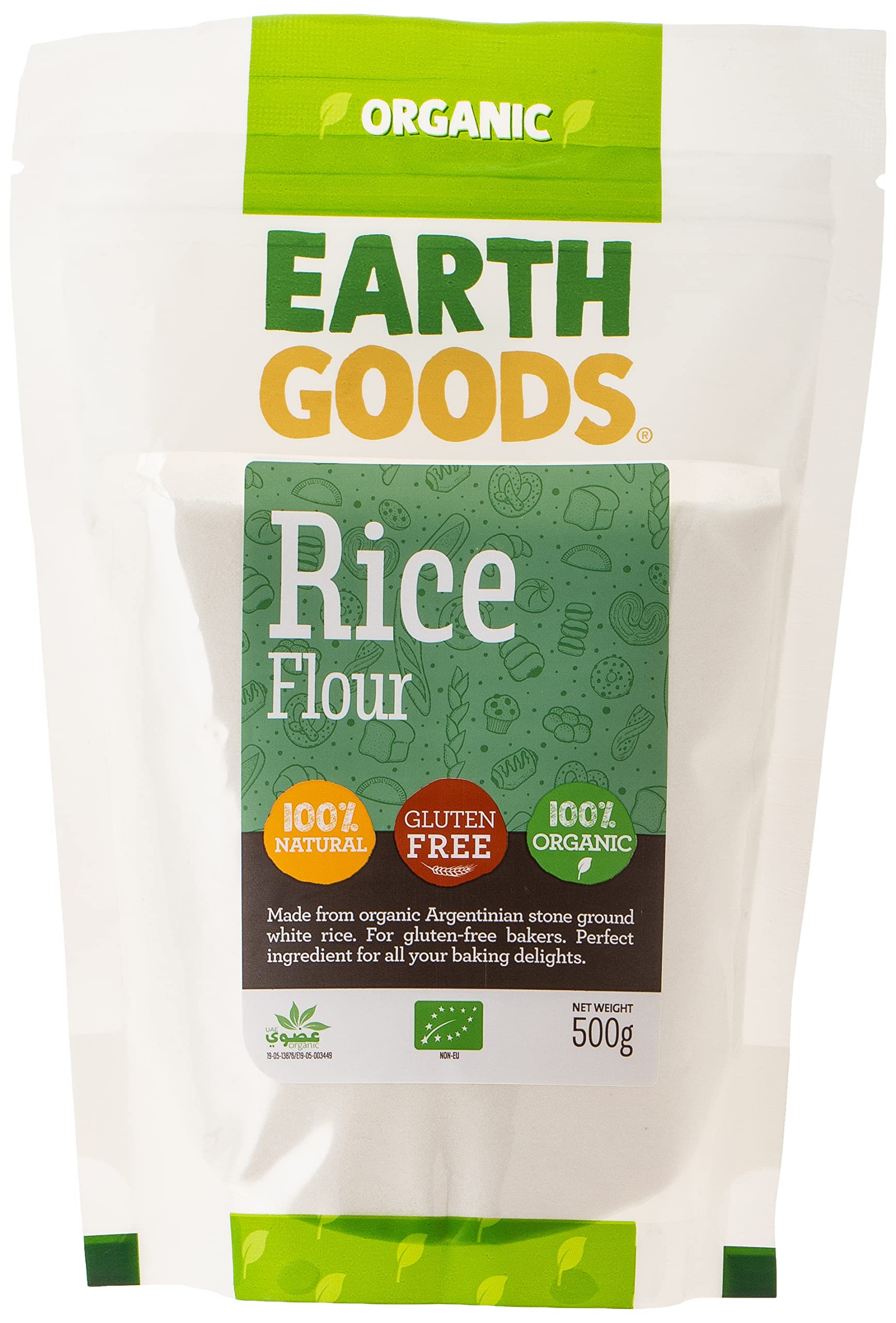 Earth Goodsorganic rice flour gf 500g