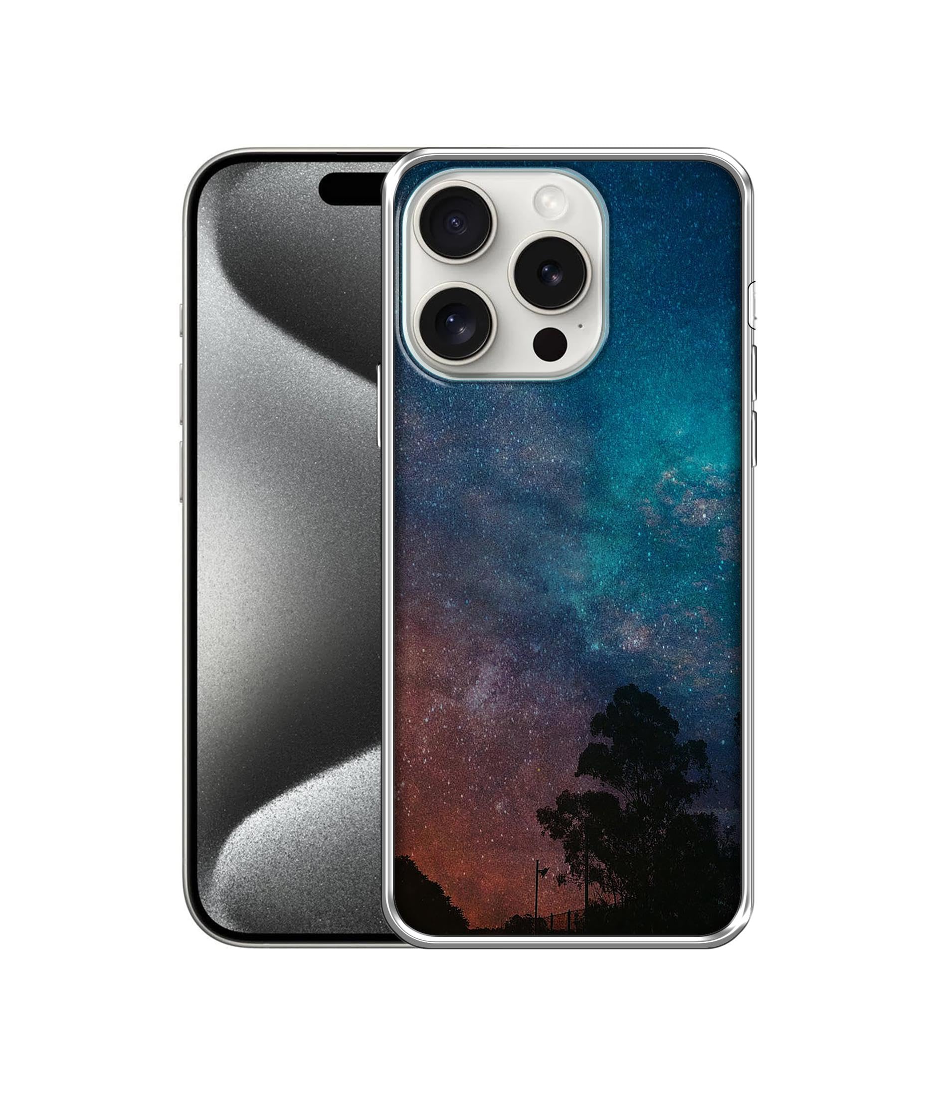 Amazon Brand- Solimo Basic Case for Apple iPhone 15 Pro (Silicone_Sky Photography)