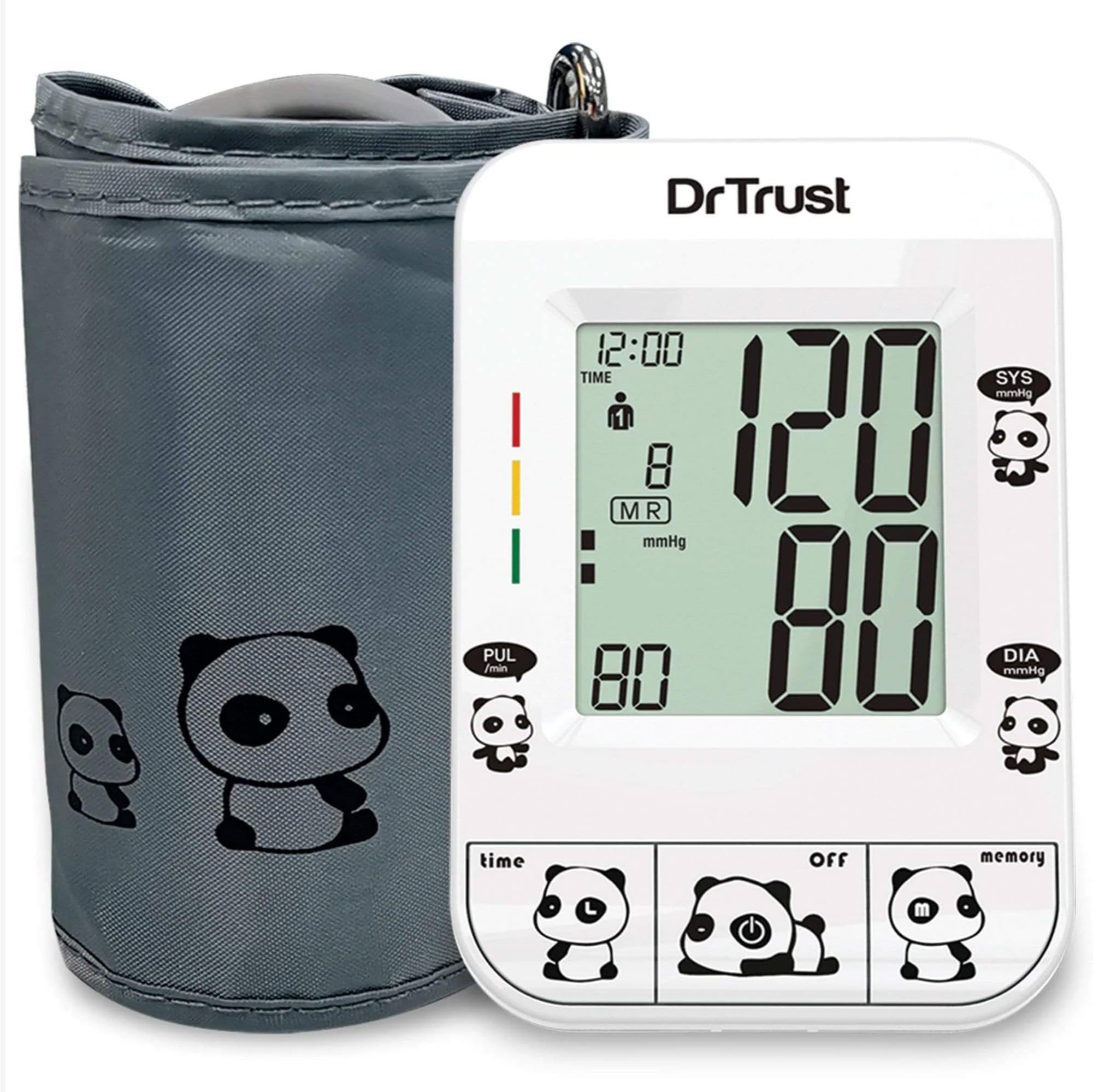 Dr Trust Fully Automatic Paediatric Digital Blood Pressure Testing Machine with MDD Technology for Kid and Adult BP monitor -111(White)