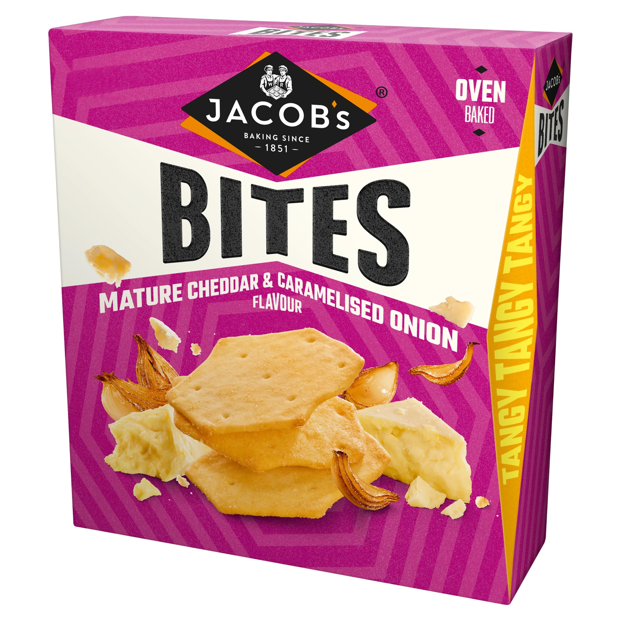 Jacob's Bites Mature Cheddar & Onion Crackers 125 g