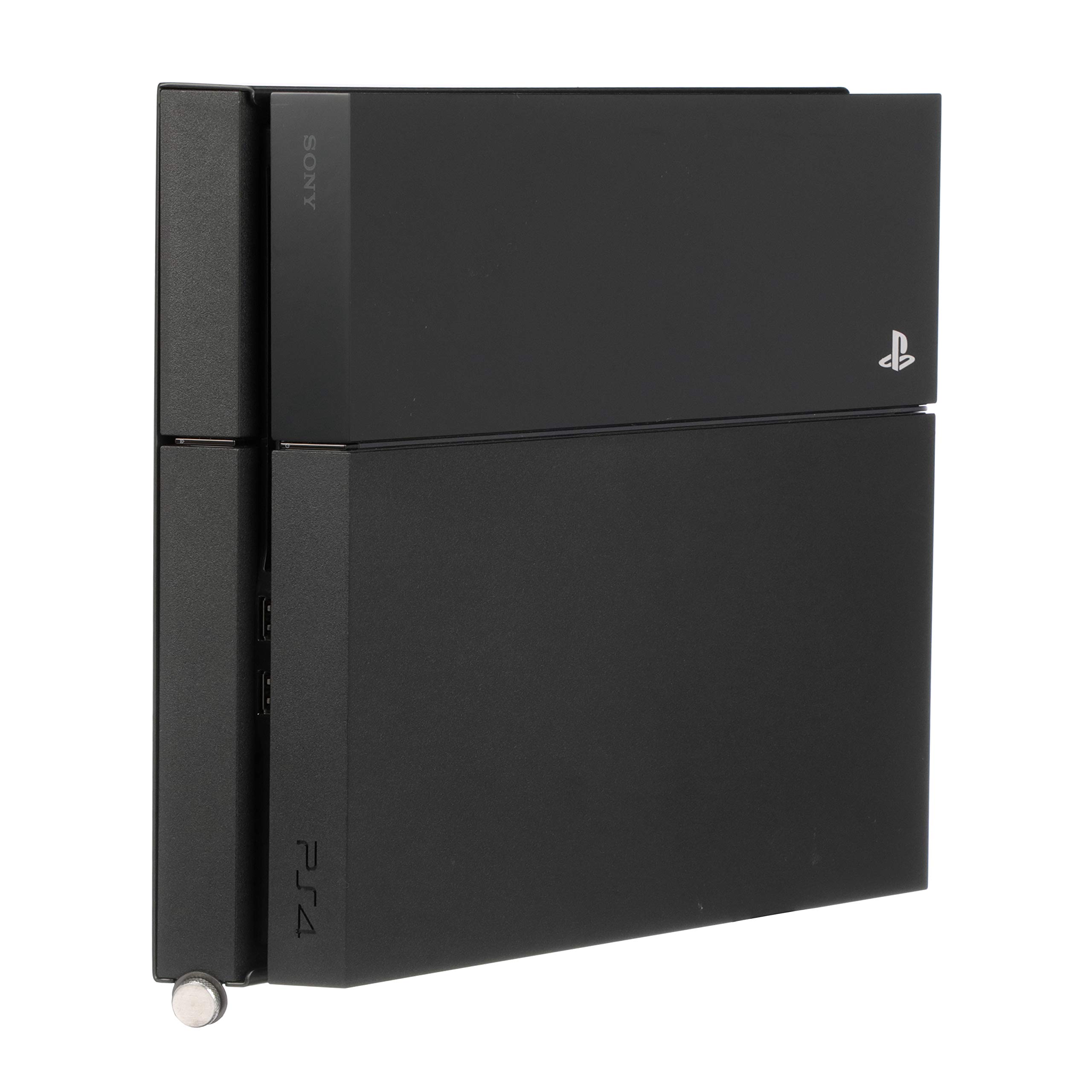 HumanCentric PS4 Mount (Black) | Mount on The Wall or on The Back of The TV | Patent Pending