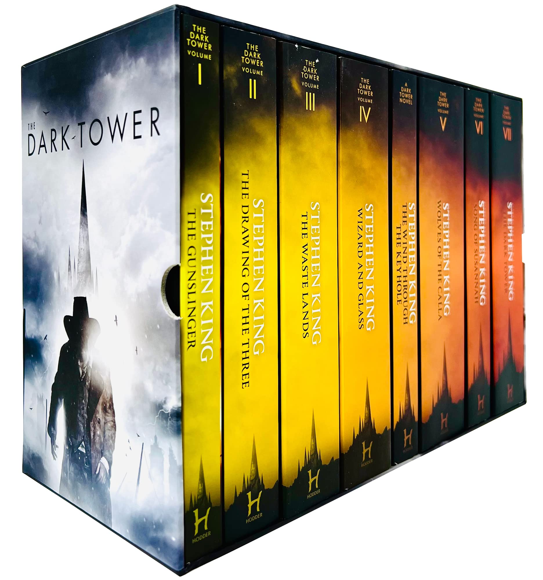 The Dark Tower Series Complete 8 Books Collection Box Set by Stephen King (Gunslinger, Waste Lands, Wizard and Glass, Wolves of the Calla & MORE!)