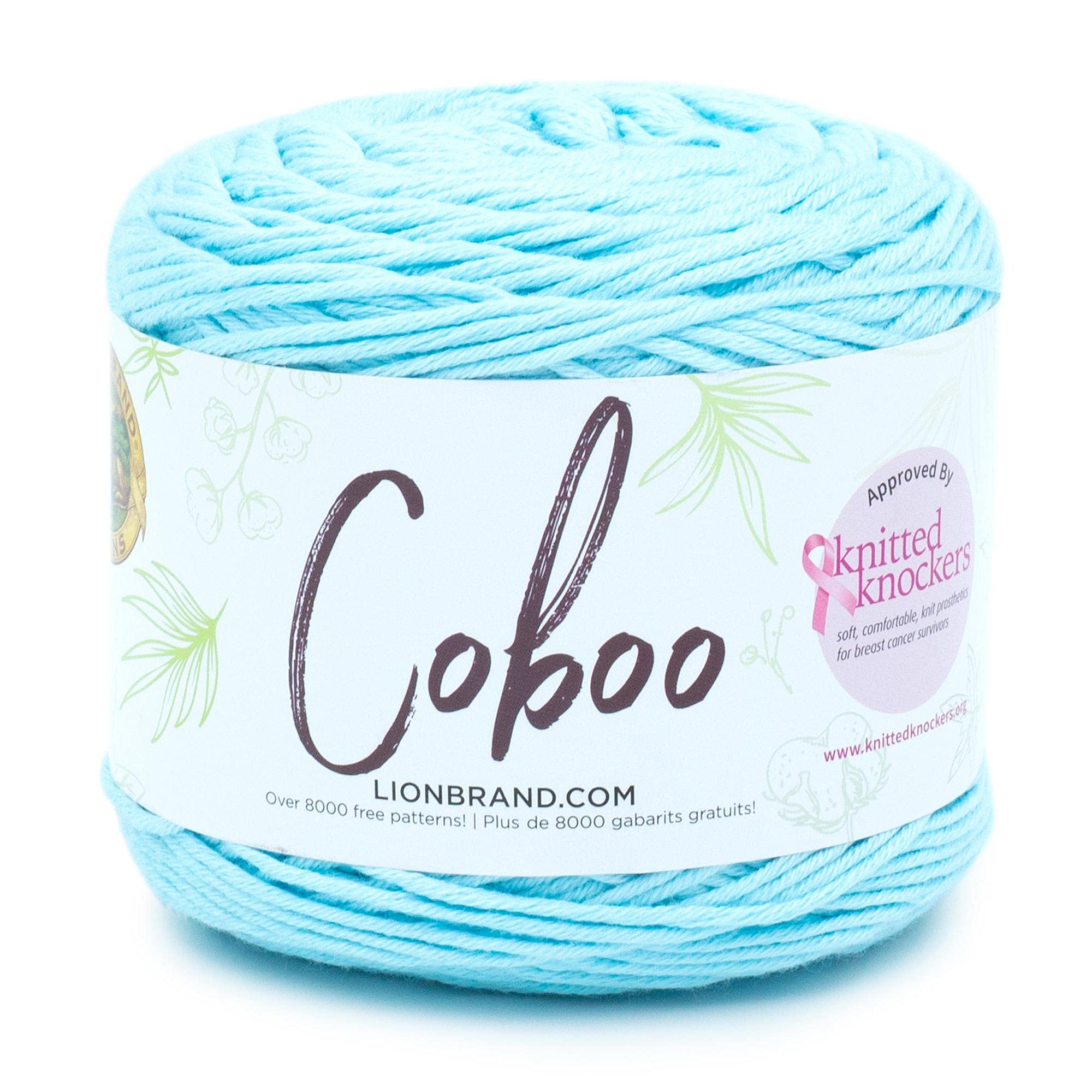 Lion Brand YarnCoboo Yarn, Blue, 1 Skein