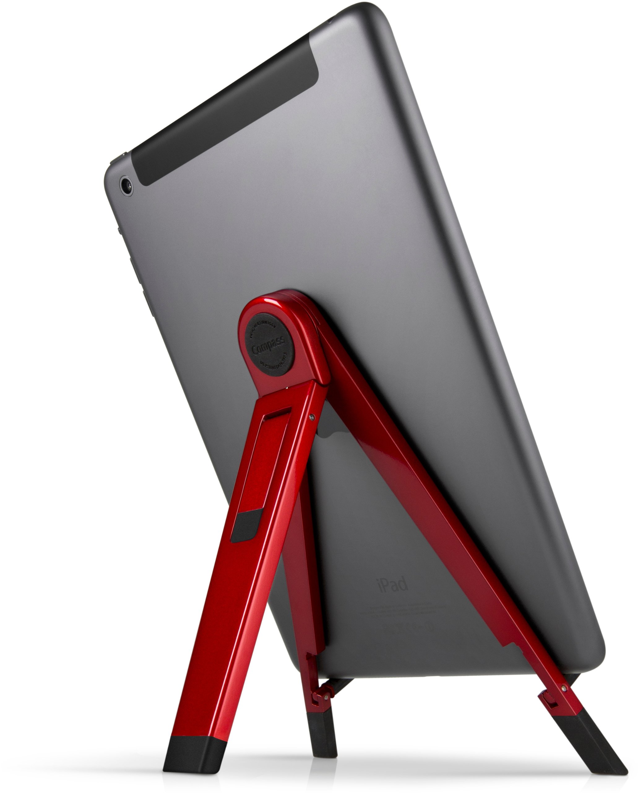 Twelve South Compass 2 for iPad, red | Mobile display stand with typing angle for iPad Pro/iPad Air/iPad mini