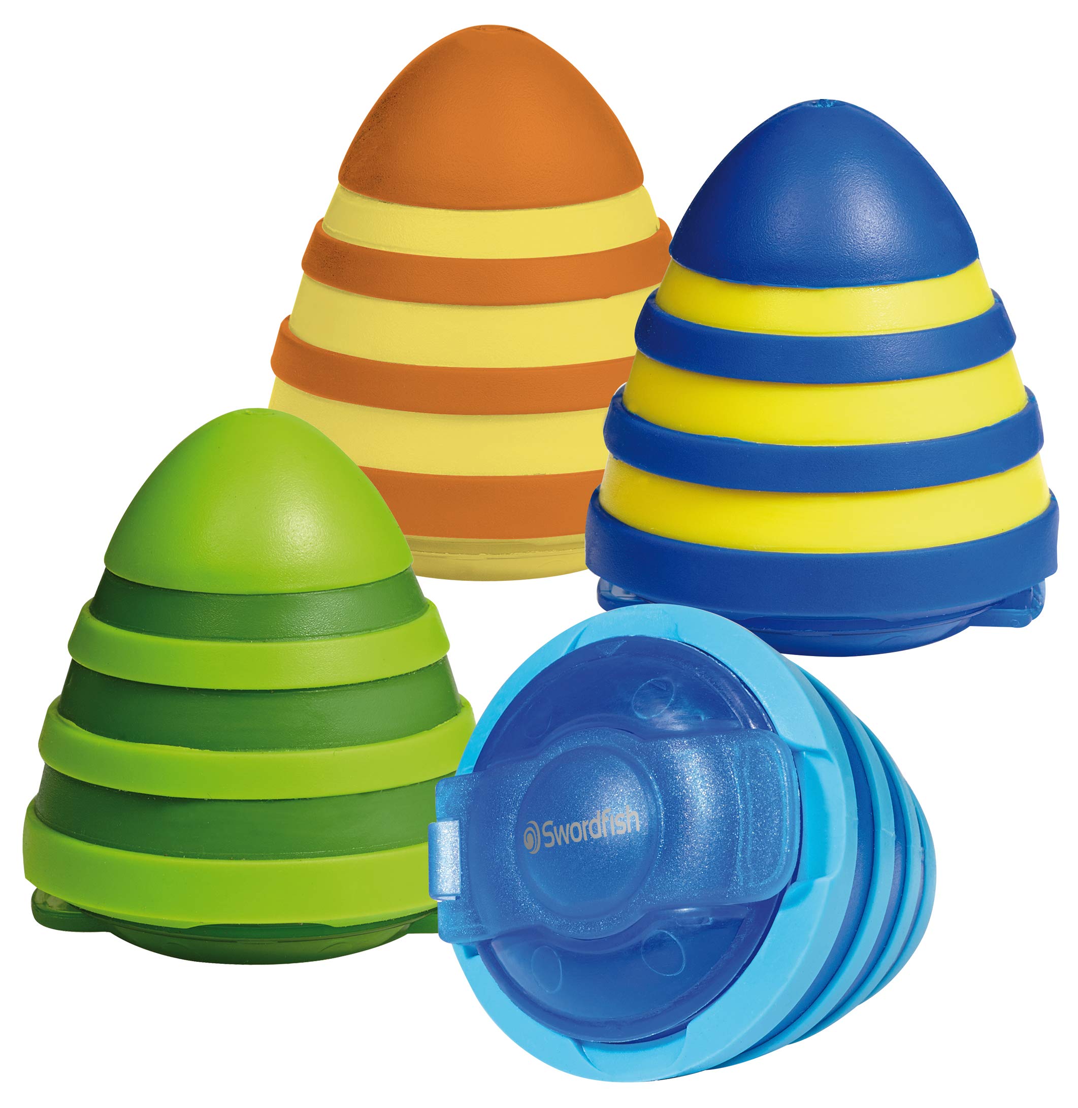 Swordfish‘Beehive’ Double-Hole Pencil Sharpener with Mess-Free Canister [Pack of 10] Assorted Colours [40319]