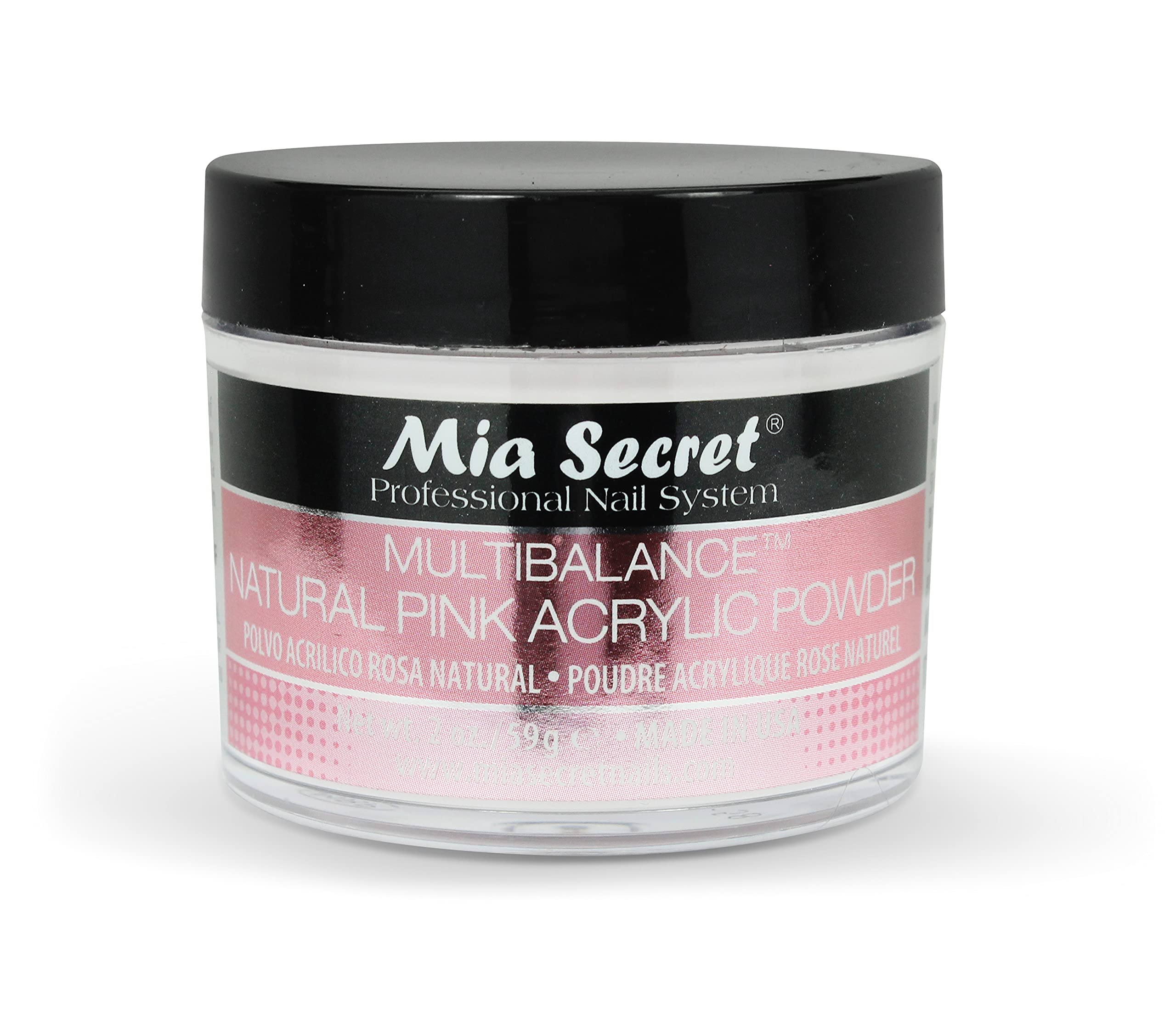 Mia Secret Pink Acrylic Nail Powder 2 oz