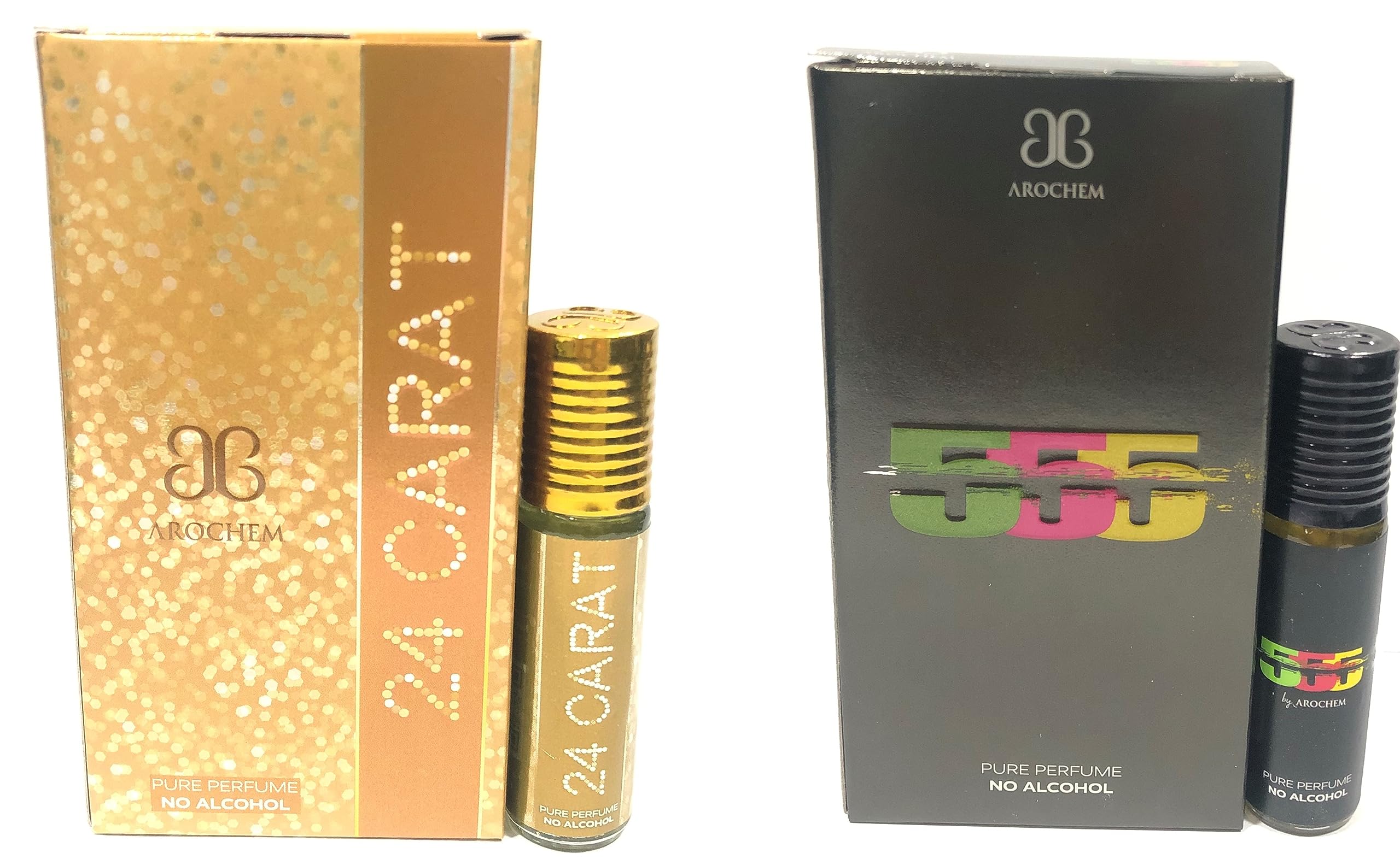 Arochem 24 Carat & 555 Concentrated Attar-Free From Alcohol