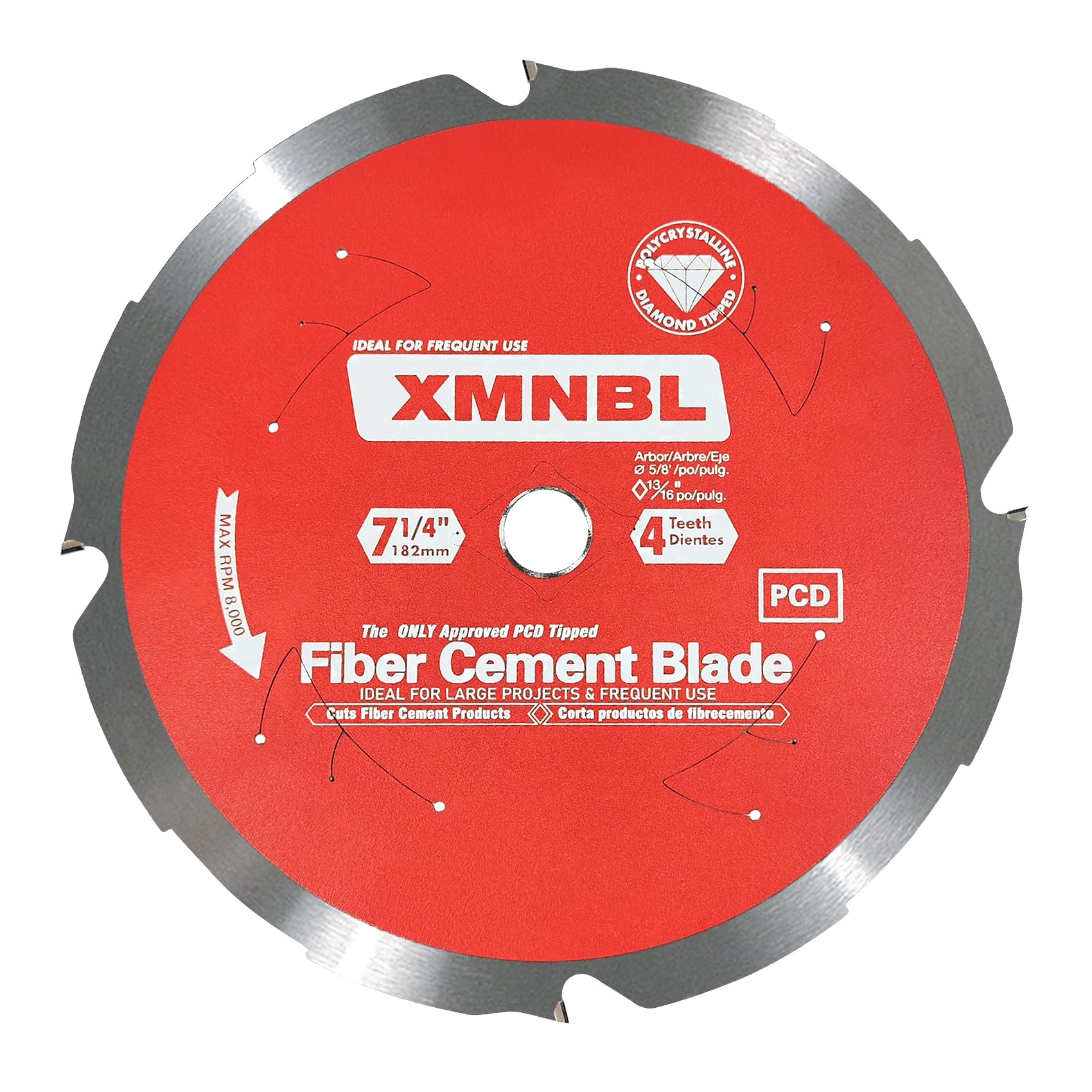 Xmnbl 7-1/4"x4T Fiber Cement Circular Saw Blade