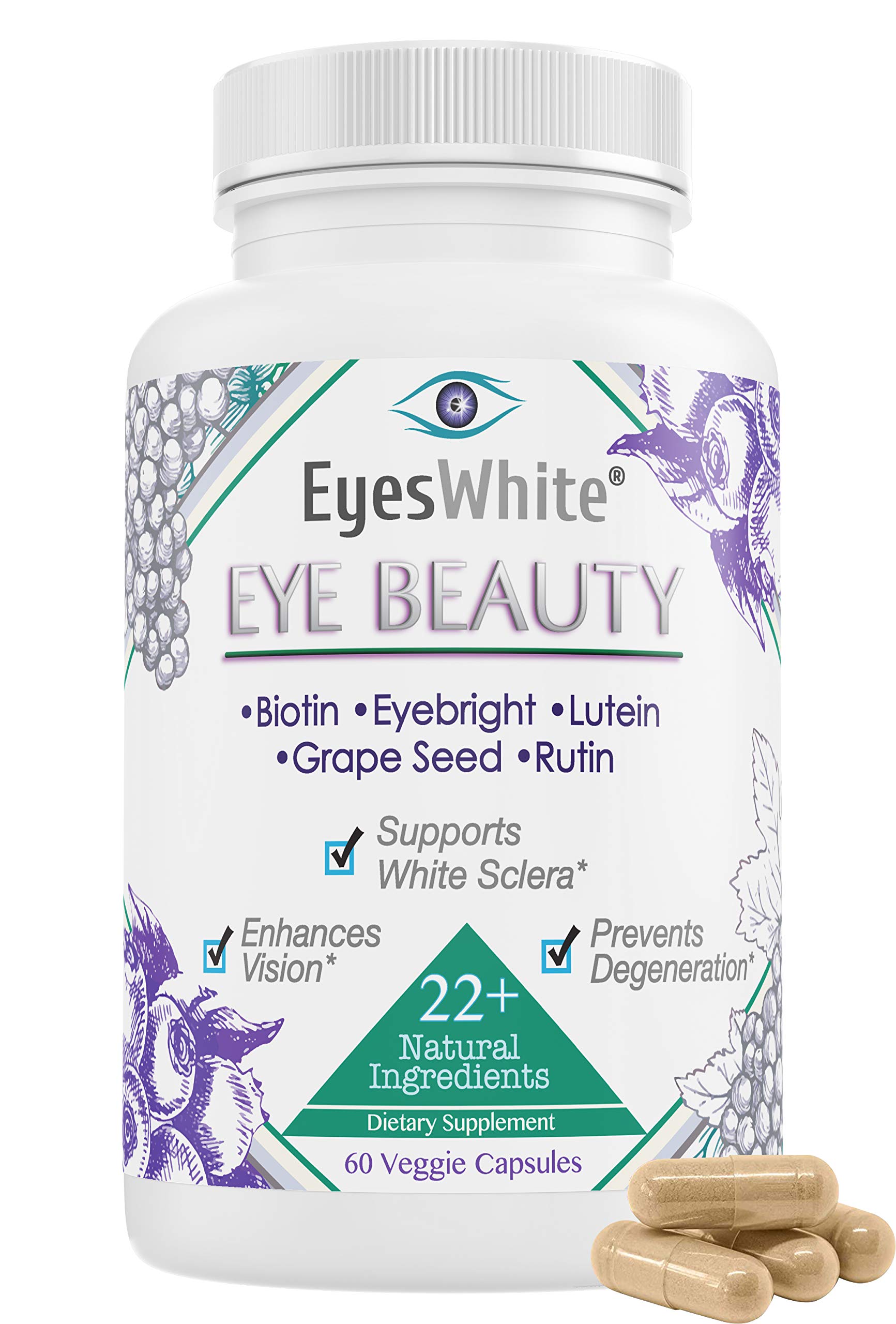 Eye whitening + Beauty Supplement (All Natural Formulation)