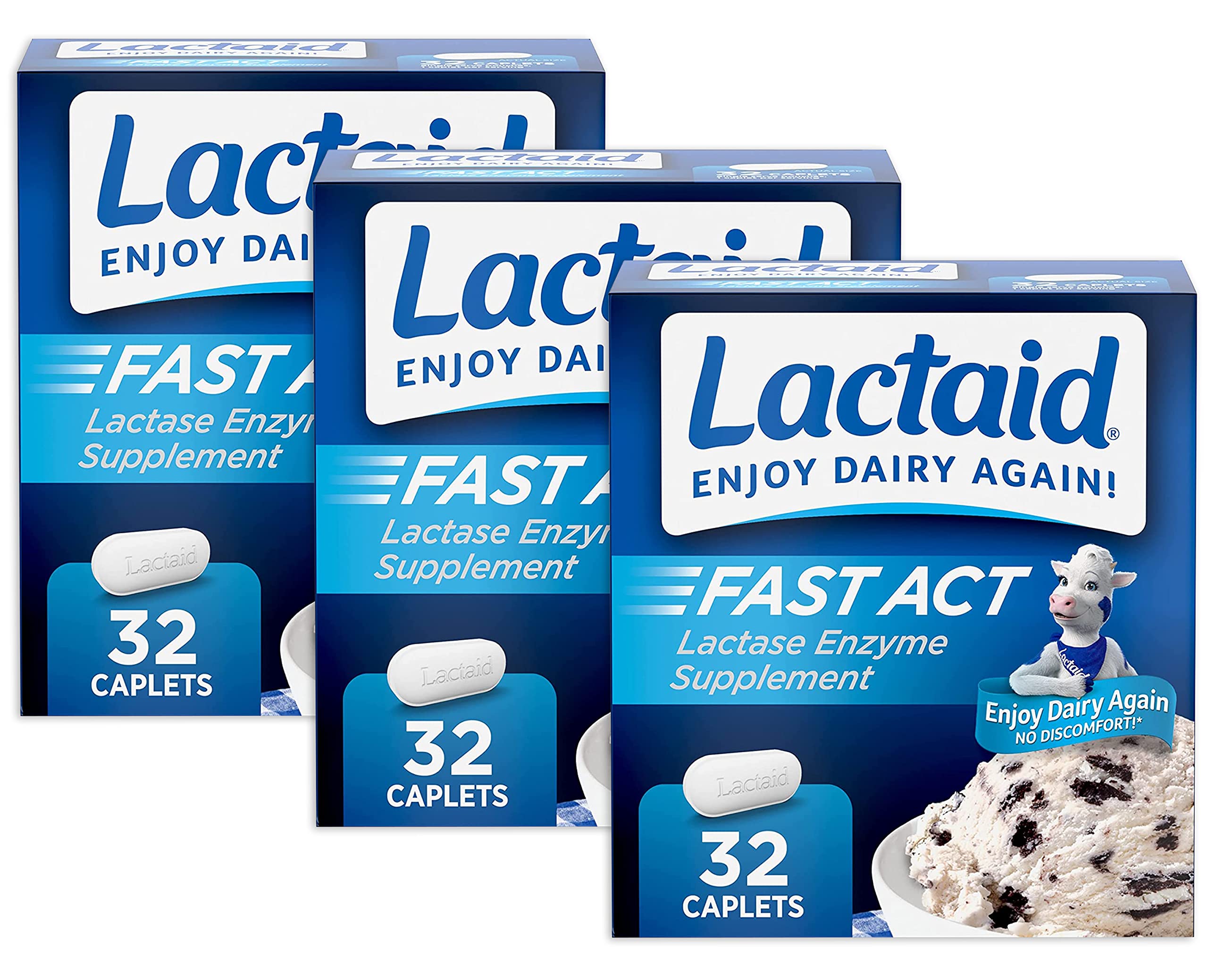 LactaidCAPLETS FAST ACT (Pack of 3)3