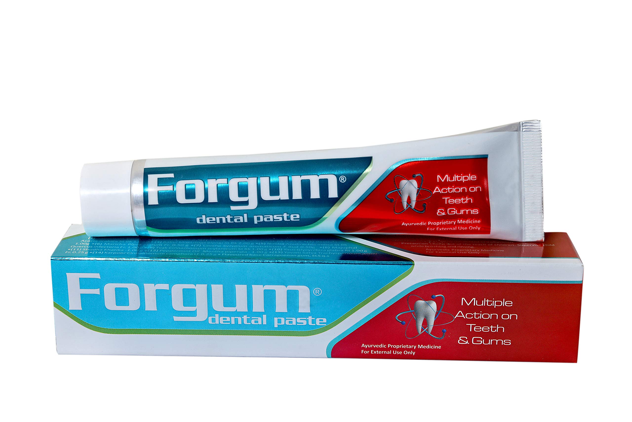 Forgum Dental Teeth Whitening Toothpaste | Best Ayurvedic Toothpaste for Healthy Gums & Strong Teeth, Complete Oral care paste for teeth | Toothpaste combo pack offer of 300g (3x100g)