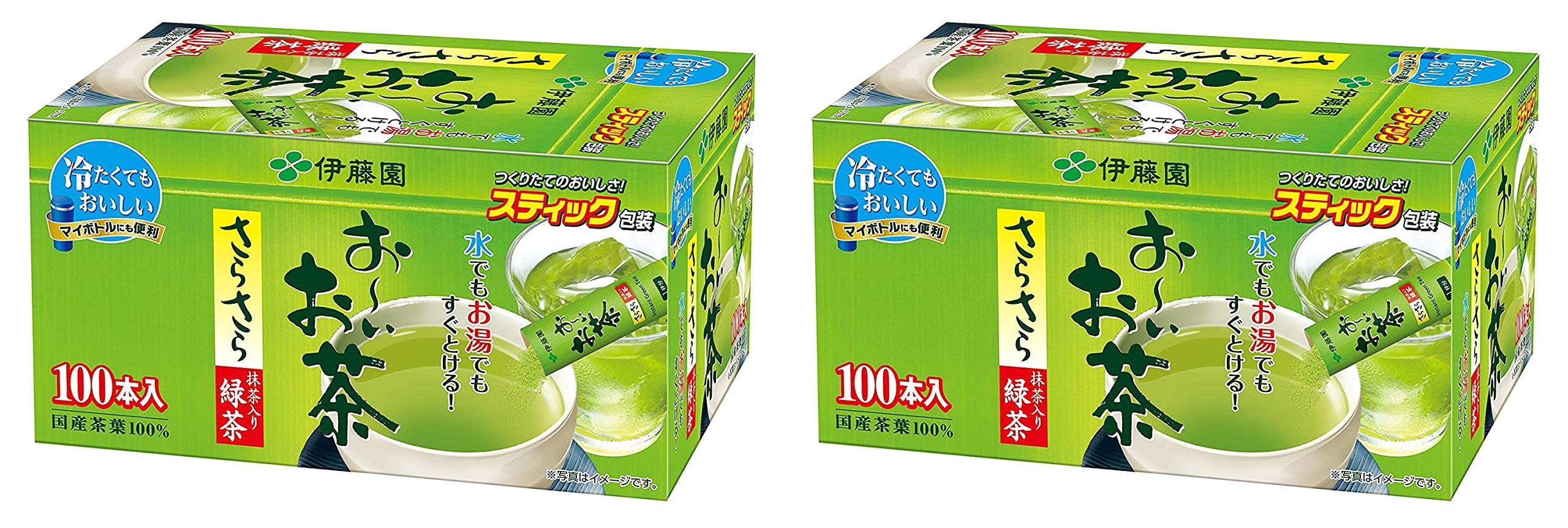 Ito En Oi OchaJapanese Green Tea, Macha blend, pack of 100 [Japan Import] Pack of 2