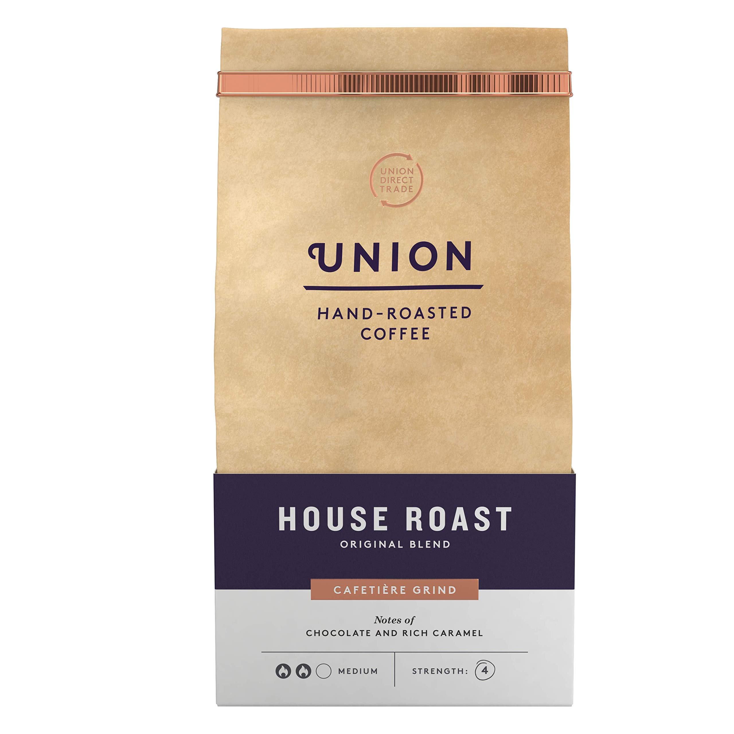 Union Hand Roasted Coffee - Medium Roast Ground Coffee Beans, 200g