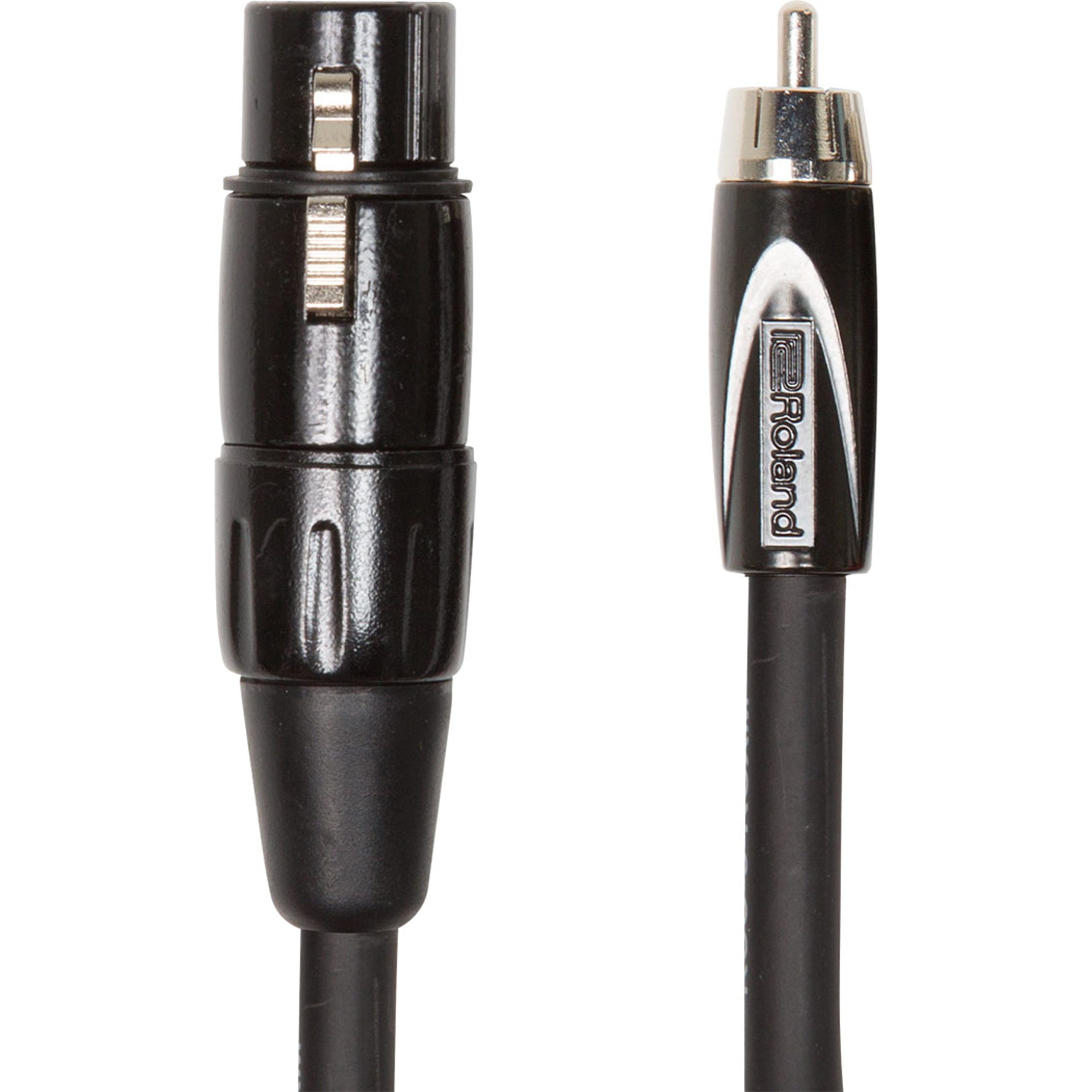 ROLANDBlack Series Interconnect Cable—Xlr Female To Rca, 10Ft / 3M - Rcc-10-Rcxf