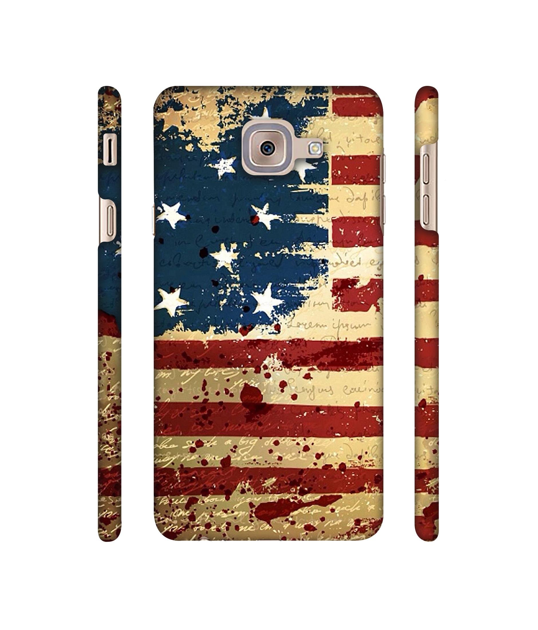 Casotec USA Flag Design 3D Printed Hard Back Case Cover for Samsung Galaxy J7 Max