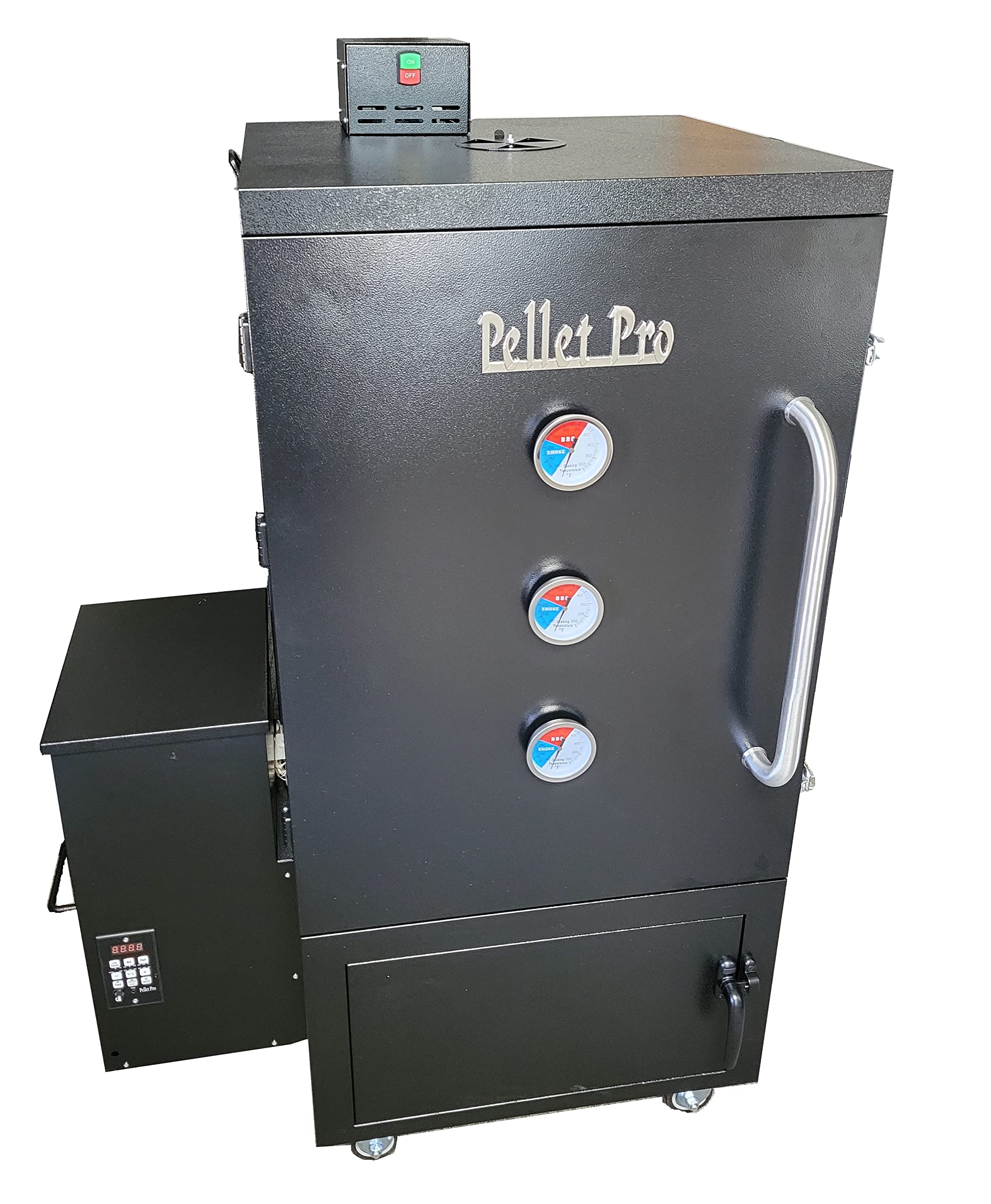 Pellet Pro® 2300 Vertical Pellet Grill Smoker DOUBLE WALL Cabinet Free Cover and Convection Fan - Home Delivery