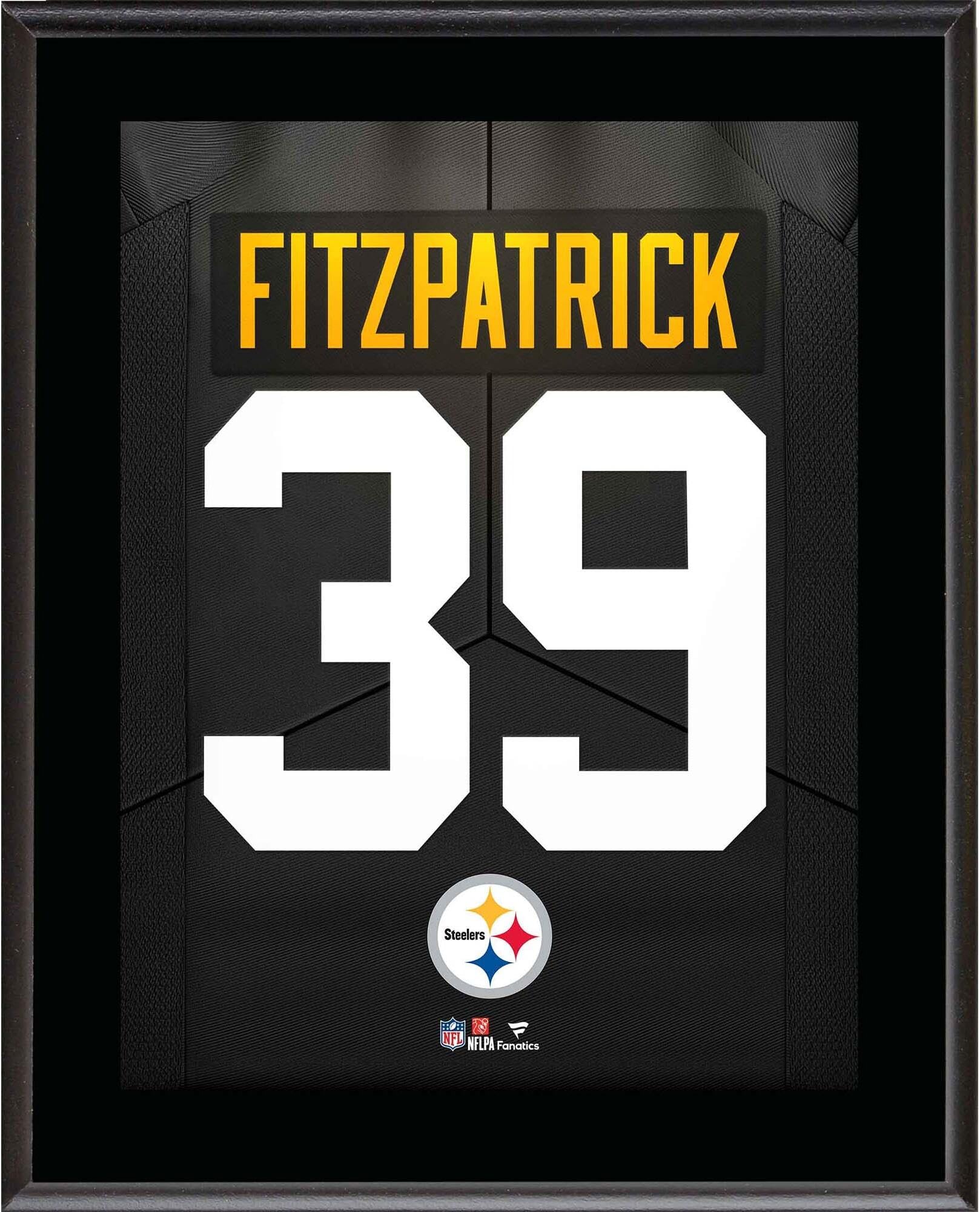 Minkah Fitzpatrick Pittsburgh Steelers 10.5" x 13" Jersey Number Sublimated Player Plaque - NFL Player Plaques and Collages