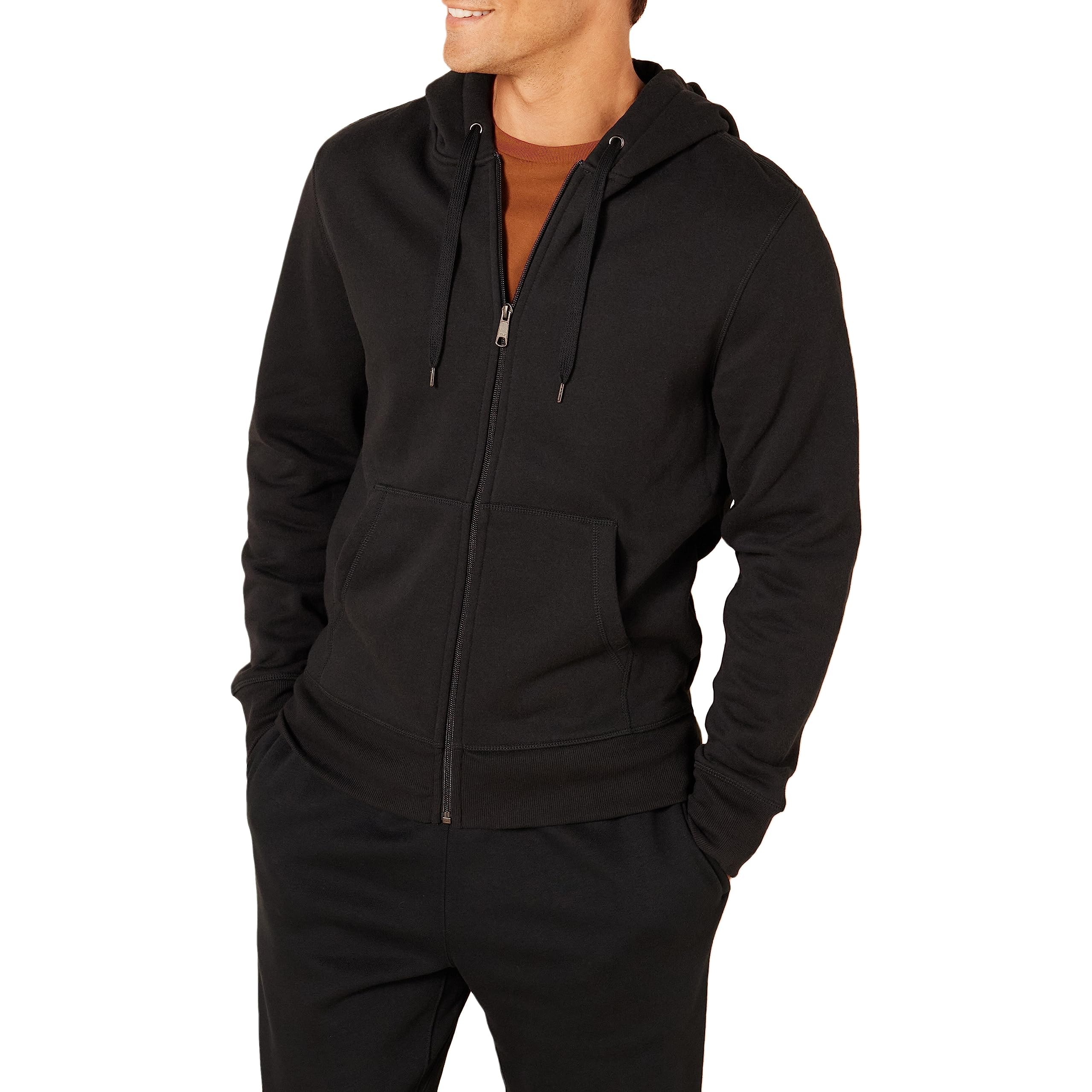 Amazon Essentials Men's Full-Zip Fleece Hoodie (Available in Big & Tall)