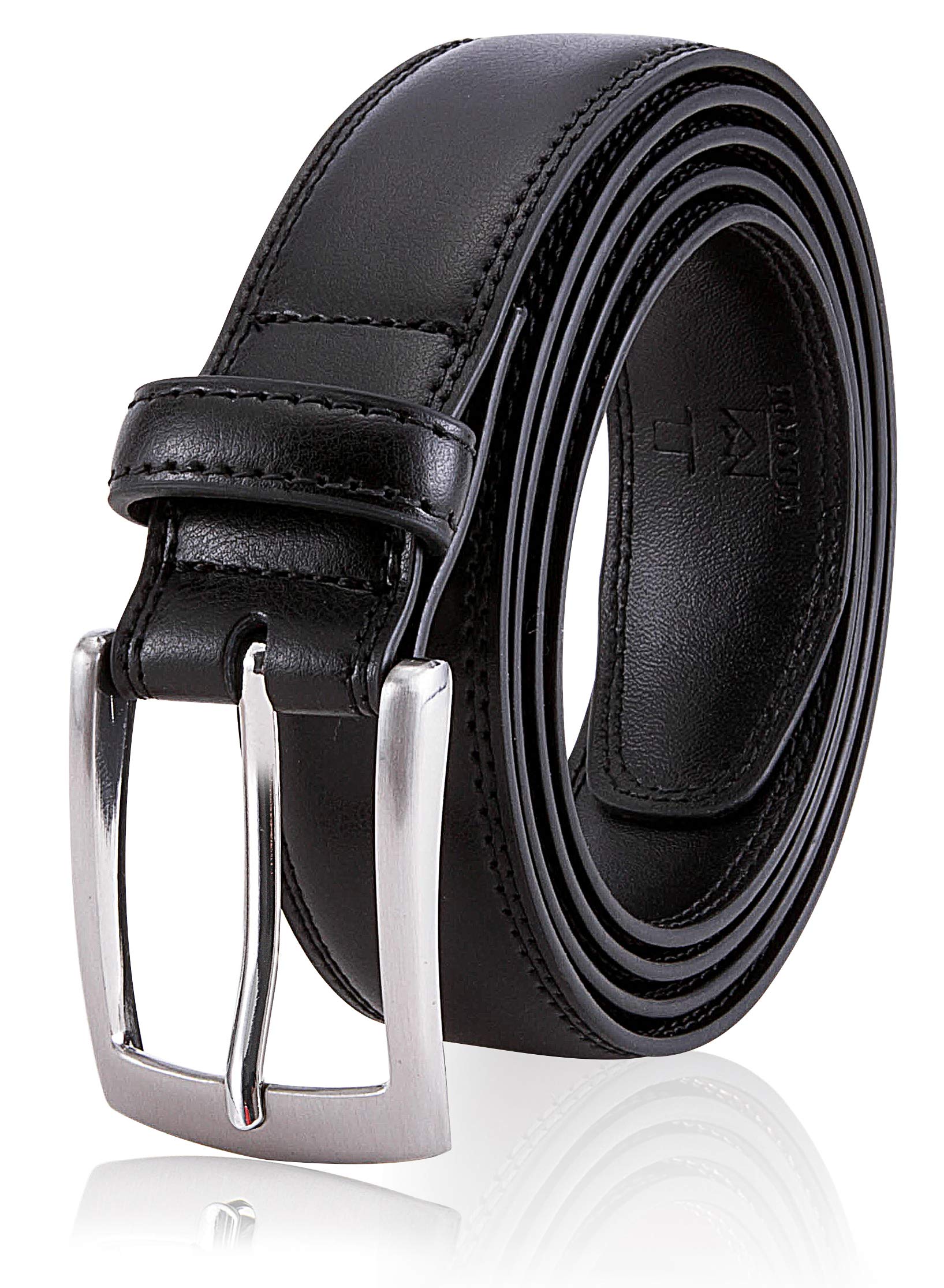 MILORDE Men's Genuine Leather Dress Belt, Handmade, 100% Cow Leather, Fashion & Classic Designs for Work Business and Casual