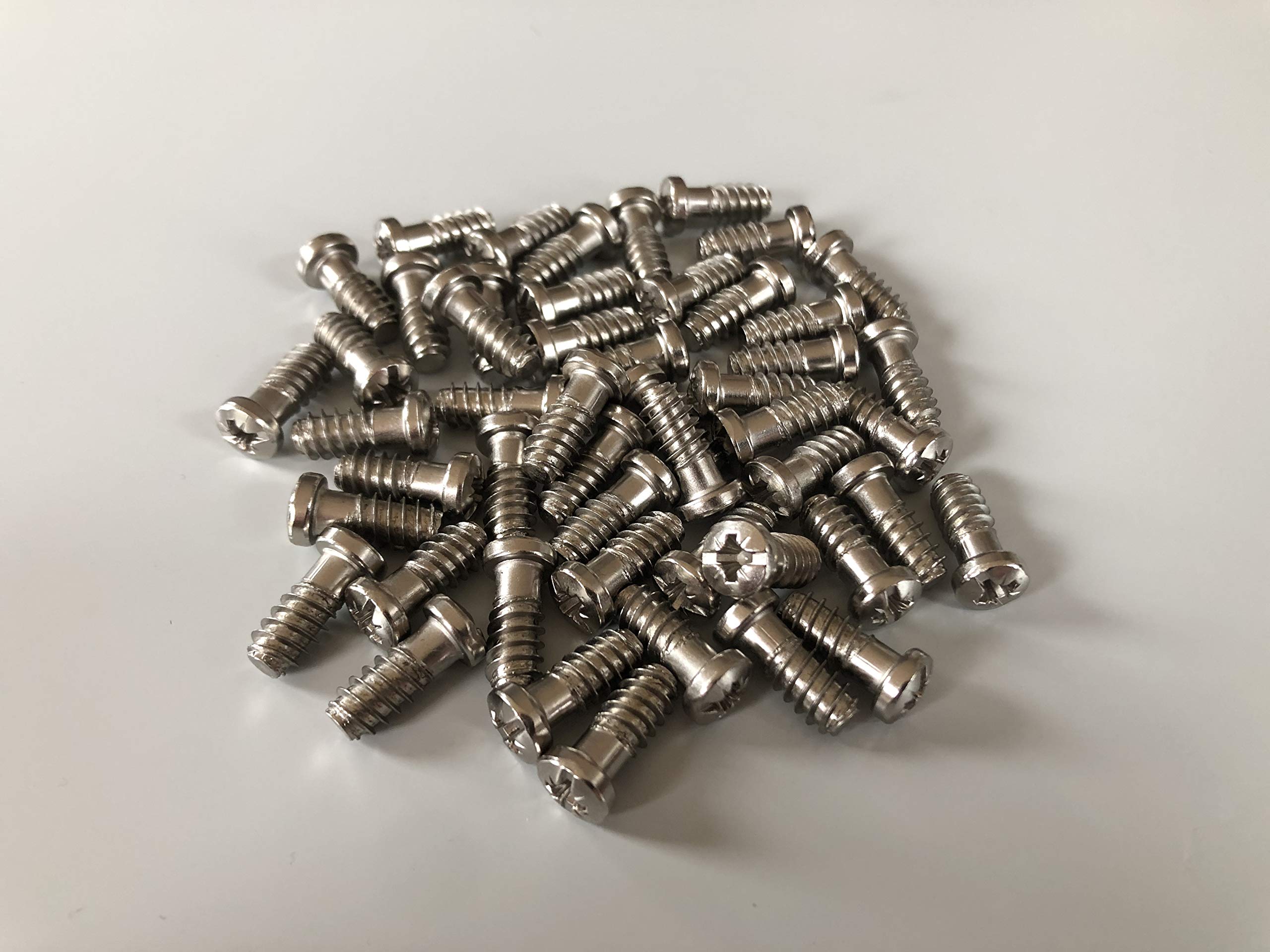 50 Furniture Screws for Hinges (e.g. for PAX, Complement Hinges), Euro Screws 6.3 x 16 mm, Round Head