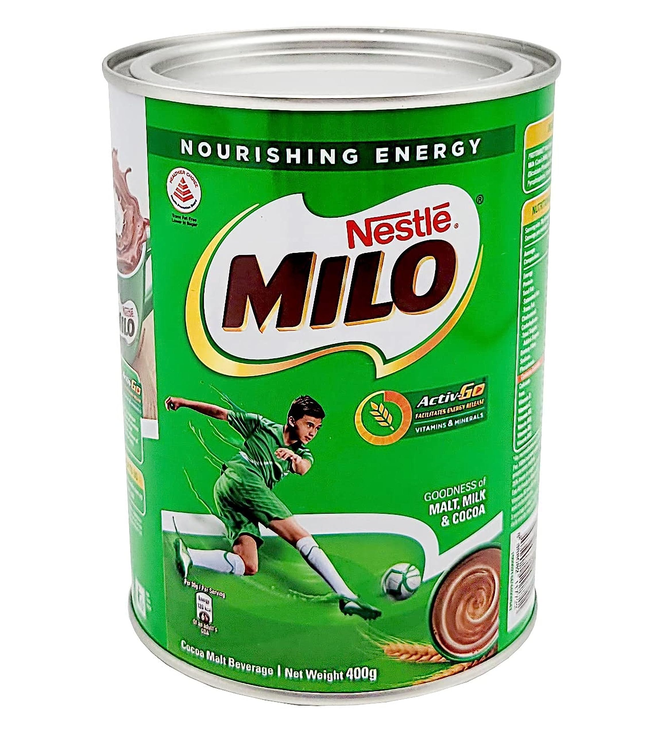 Nestle MILO Malt Beverage Mix, Chocolate (400g) NOURISHING ENERGY "The Goodness of MILO Drink"