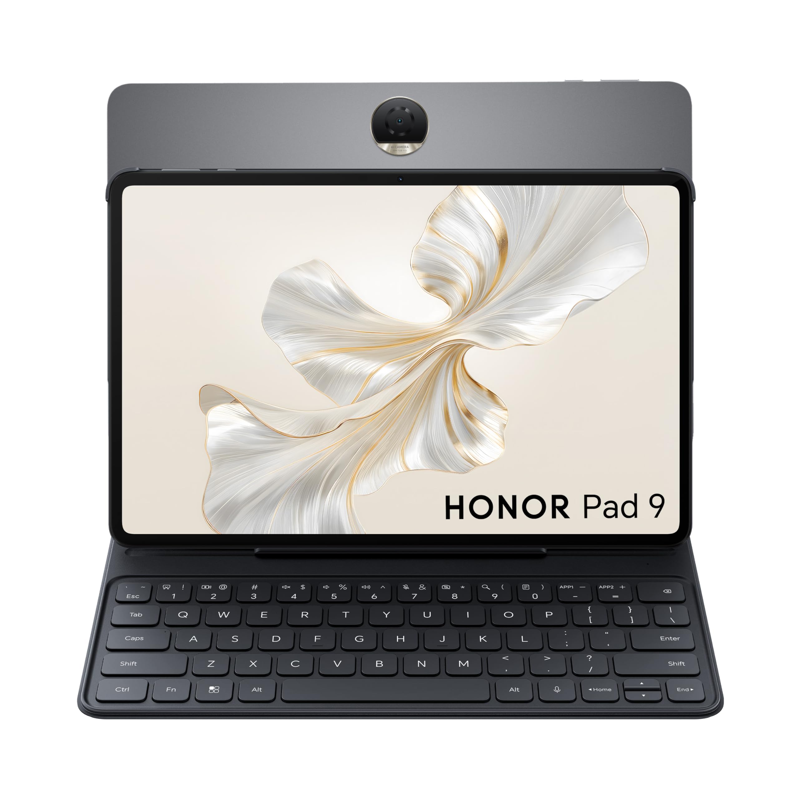 Honor Pad 9, 8GB RAM, 256GB ROM, Wi-Fi Tablet, 12.1 Inch Size, Space Grey Bundle With Honor Smart Bluetooth Keyboard Case - Middle East Version