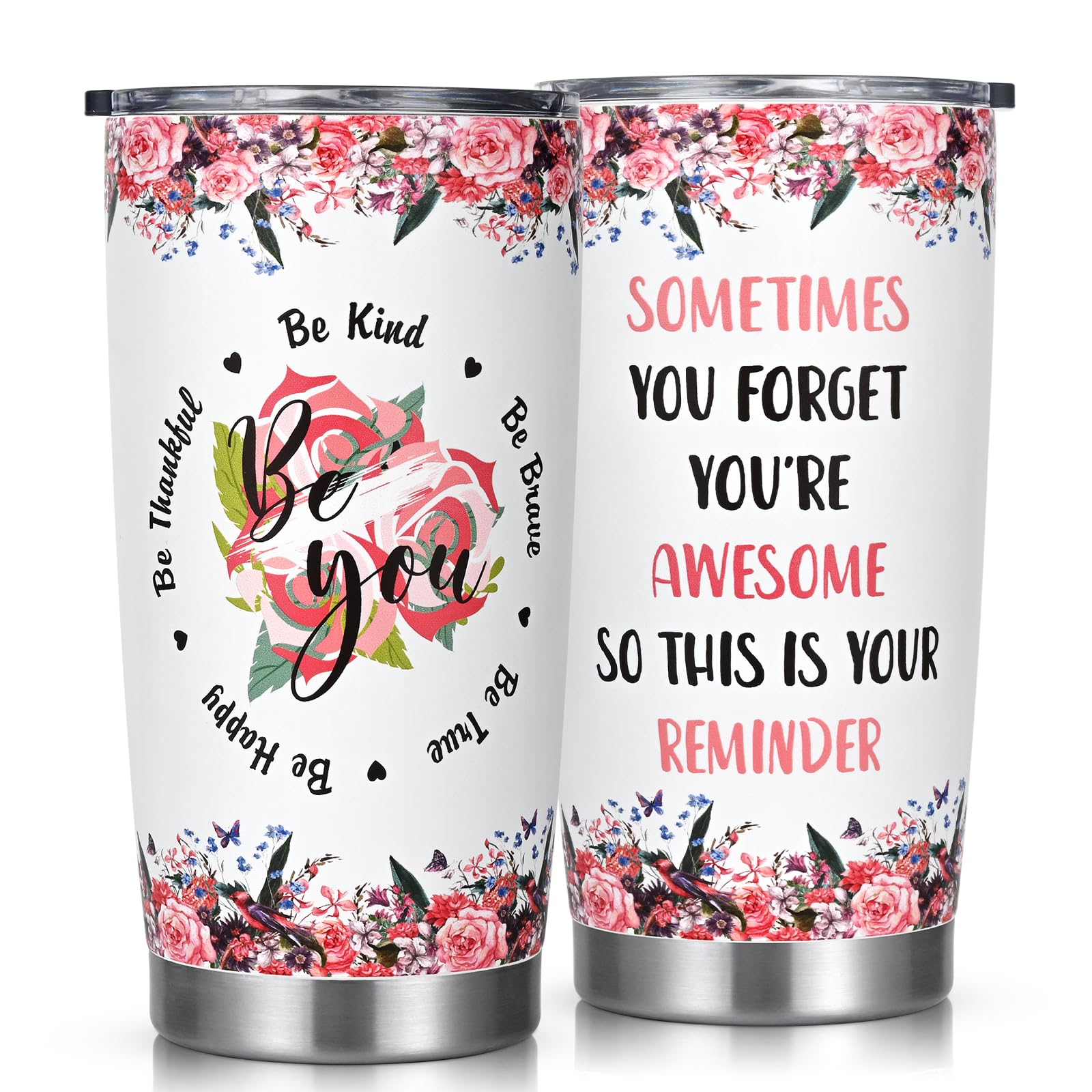 Livole Christmas Gifts for Women Unique, Get Well Soon Gifts for Women, Her, Best Friend, Colleagues, Sometimes You Forget You're Awesome So This is Your Reminder, 20oz 600ml Double Walled Coffee Mug