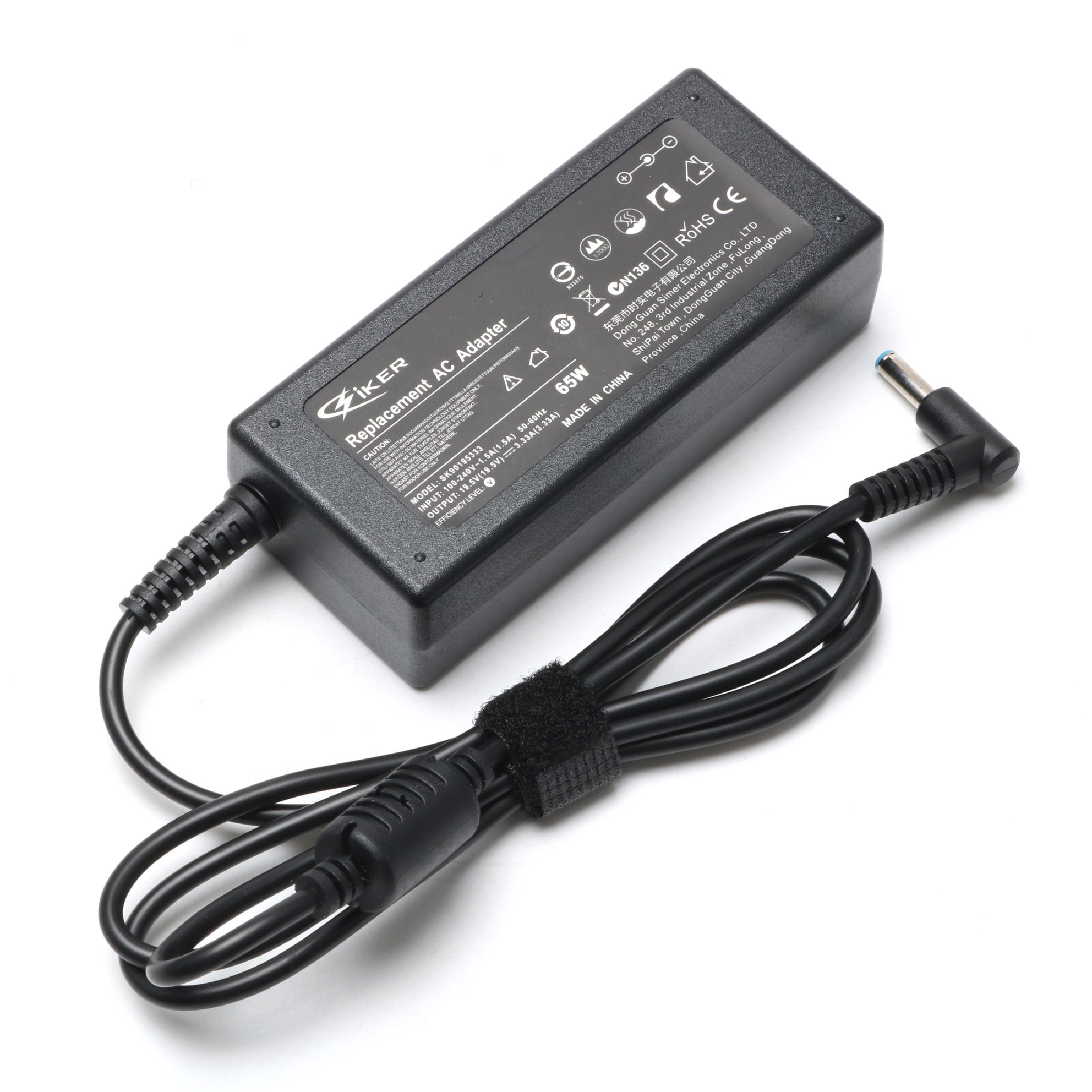 SIKER HP 65W Laptop Charger, 19.5V 3.33A 65W UK Charger Adapter Power Supply for HP 15-f111dx 15-f211wm 15-f233wm 15-f278nr 15-r052nr 15-r132wm